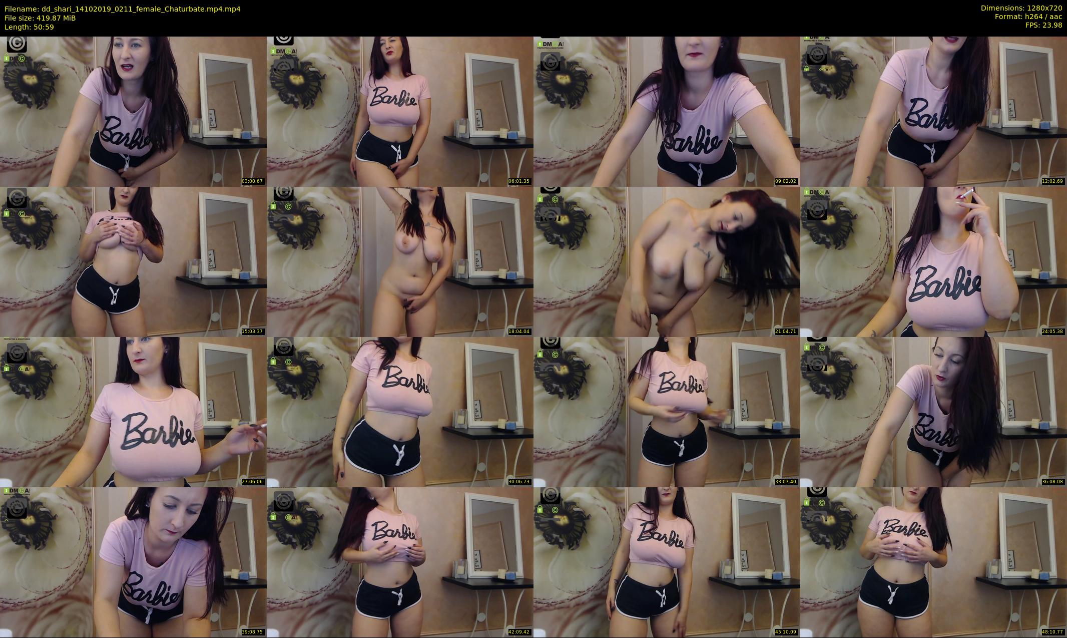 dd_shari — 51 minute Chaturbate female cam show recording, 720p, Oct 14, 2019