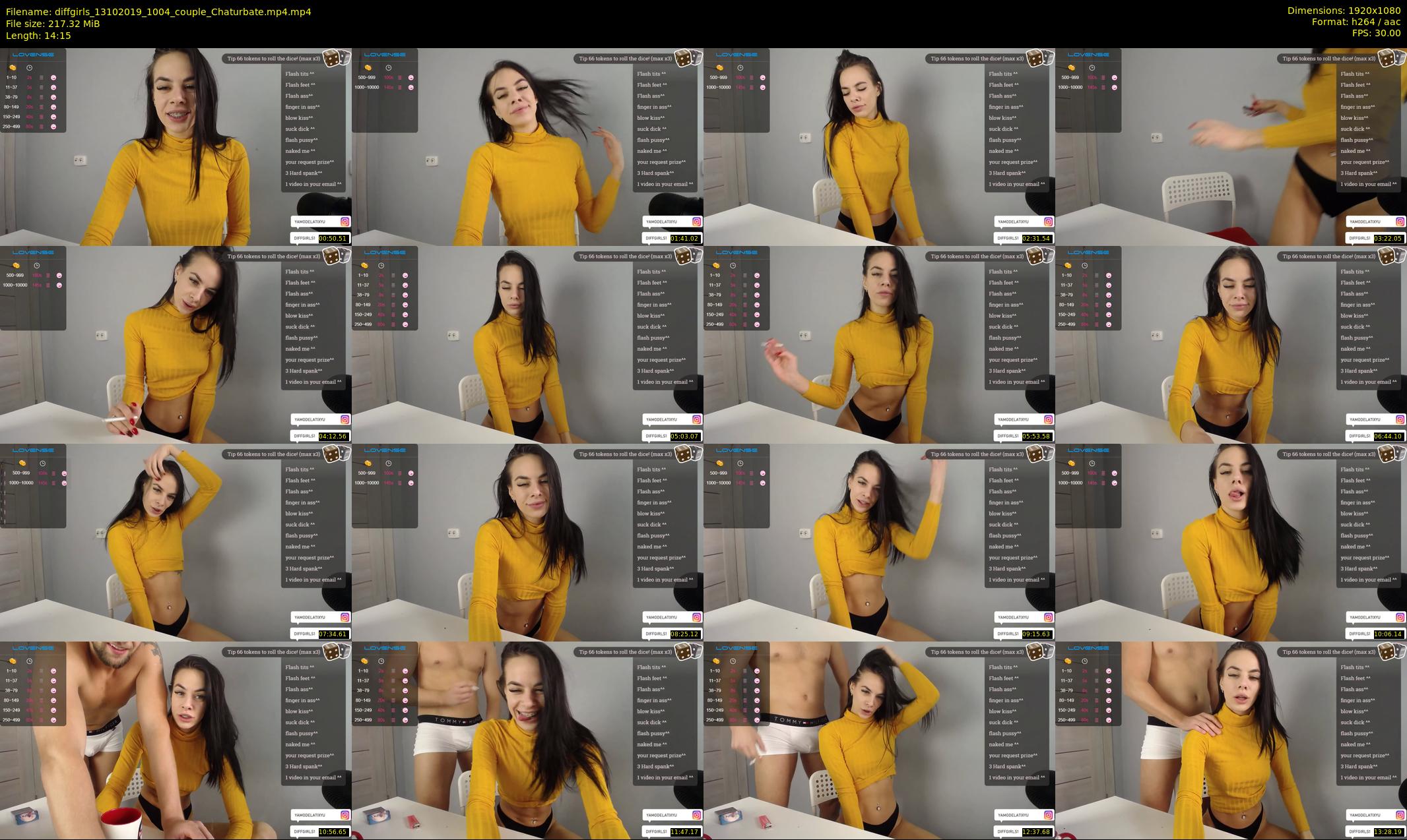 diffgirls — 15 minute Chaturbate female cam show recording, 1080p, Oct 13, 2019