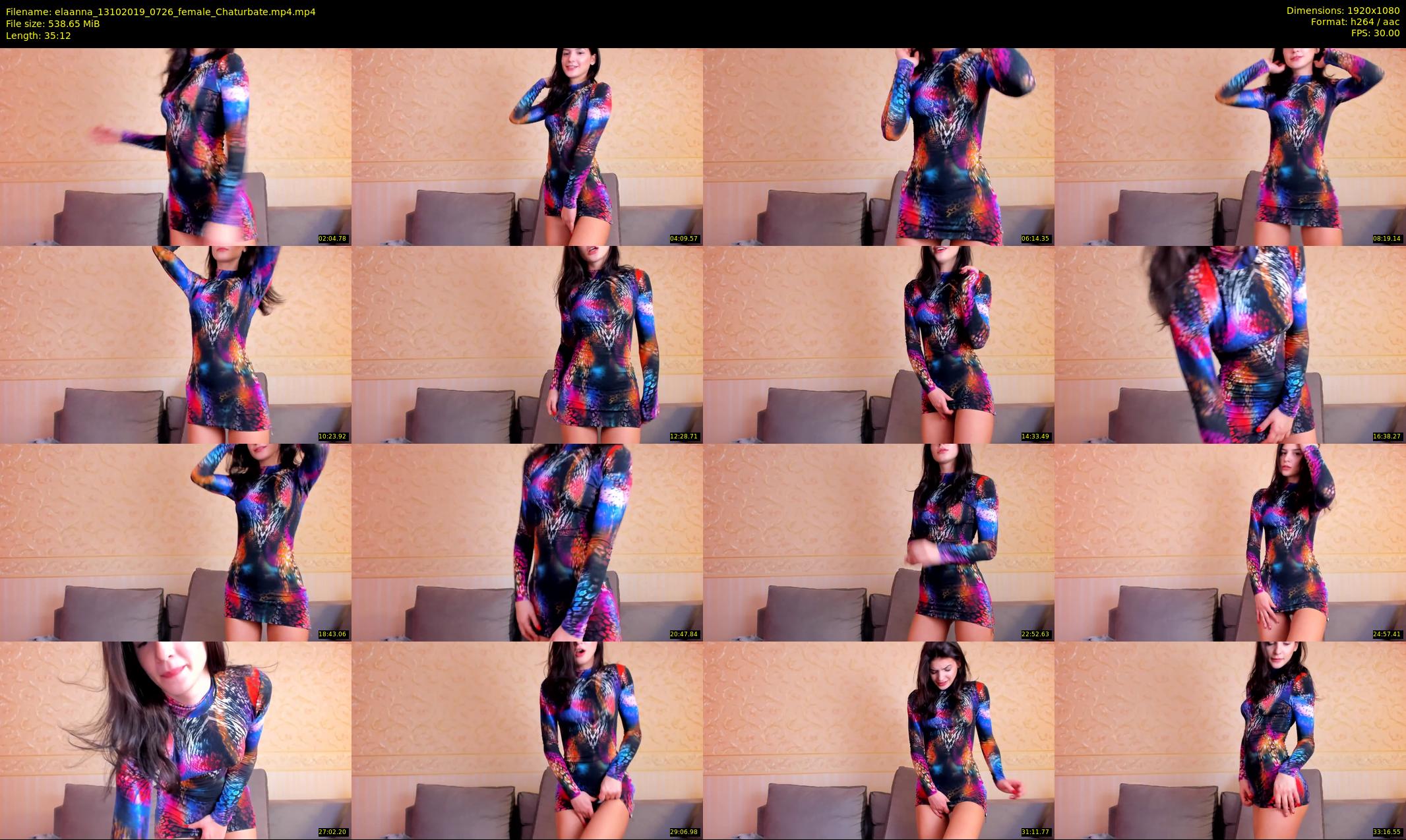 elaanna — 36 minute Chaturbate female cam show recording, 1080p, Oct 13, 2019