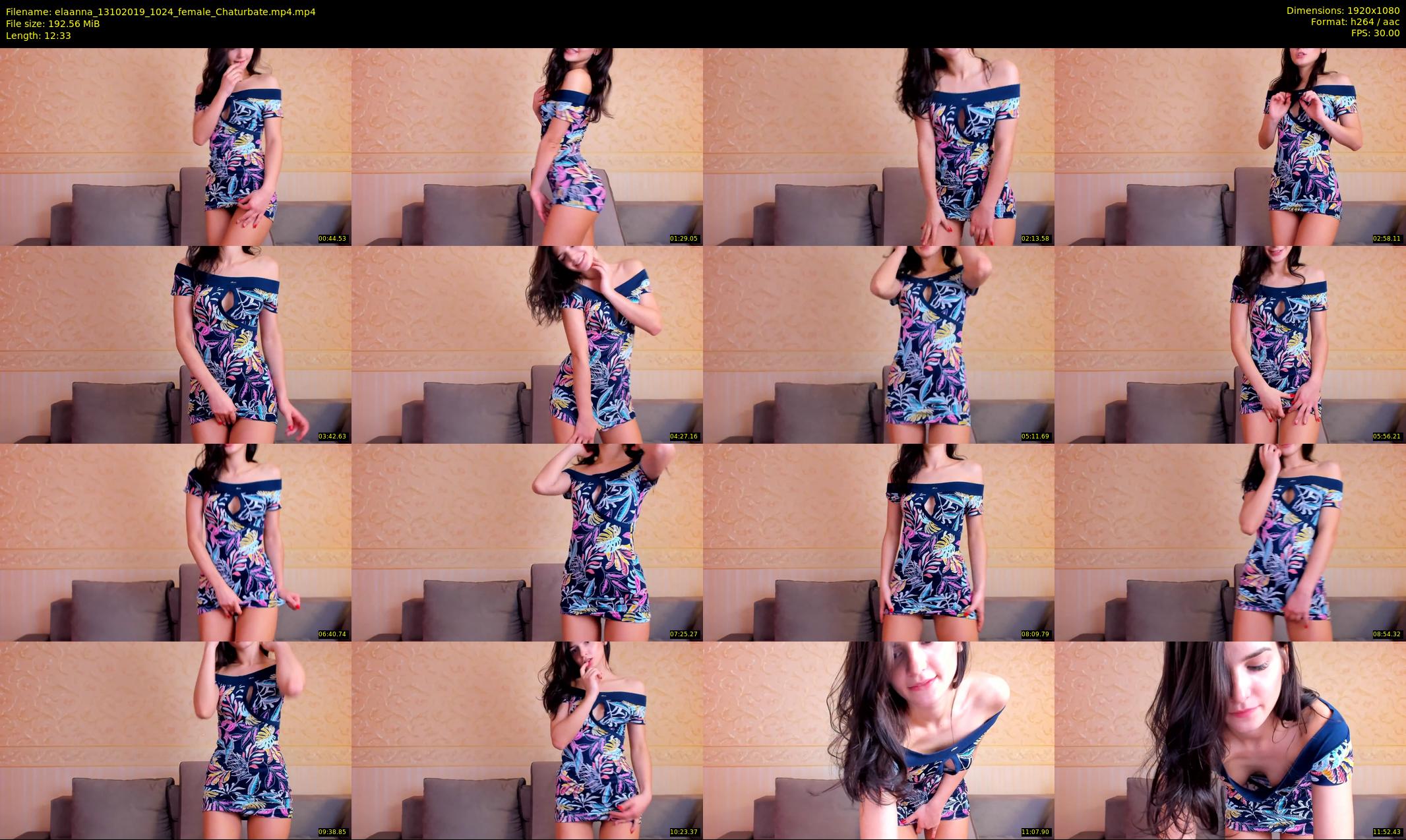 elaanna — 13 minute Chaturbate female cam show recording, 1080p, Oct 13, 2019