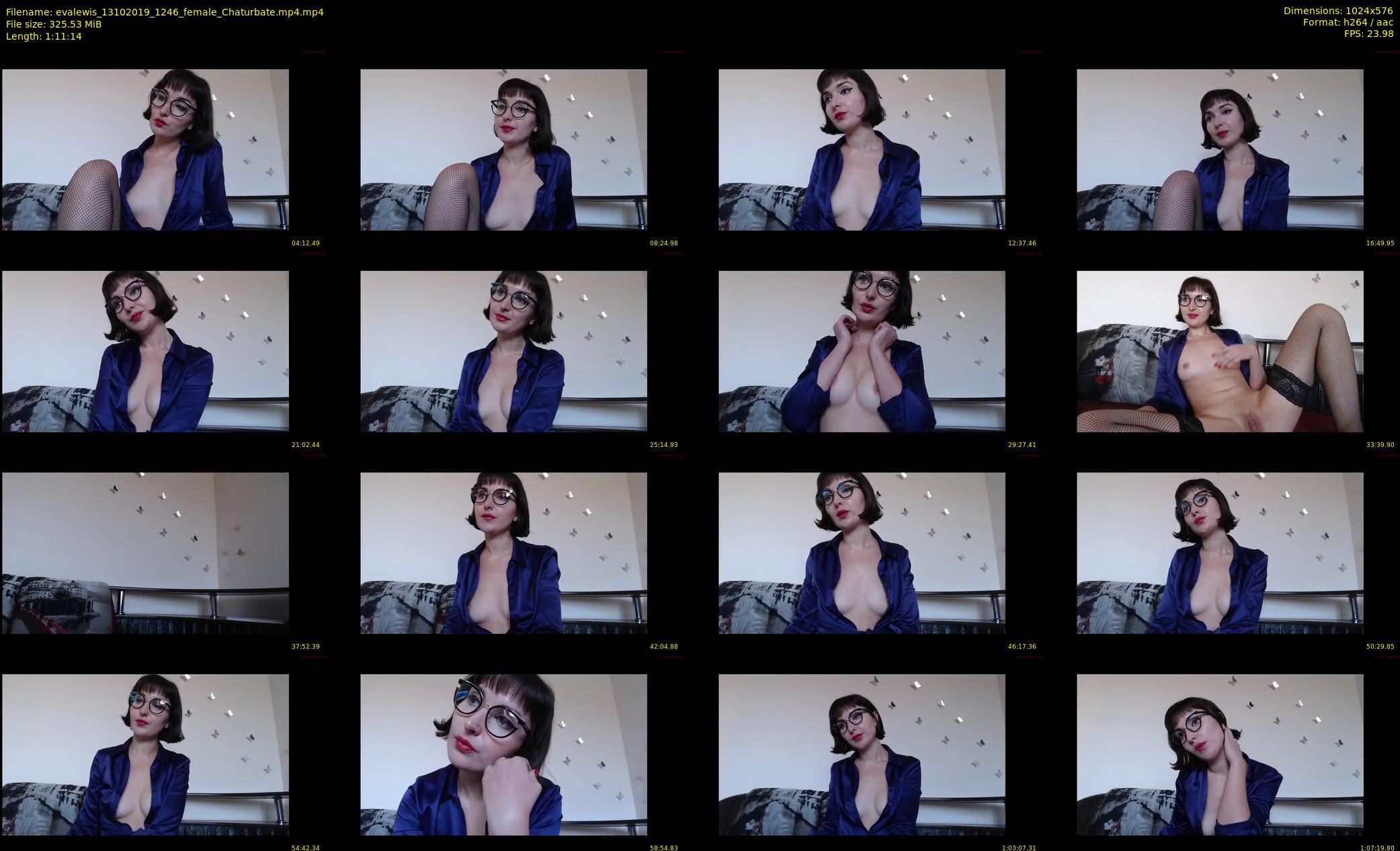 evalewis — 72 minute Chaturbate female cam show recording, 480p, Oct 13, 2019