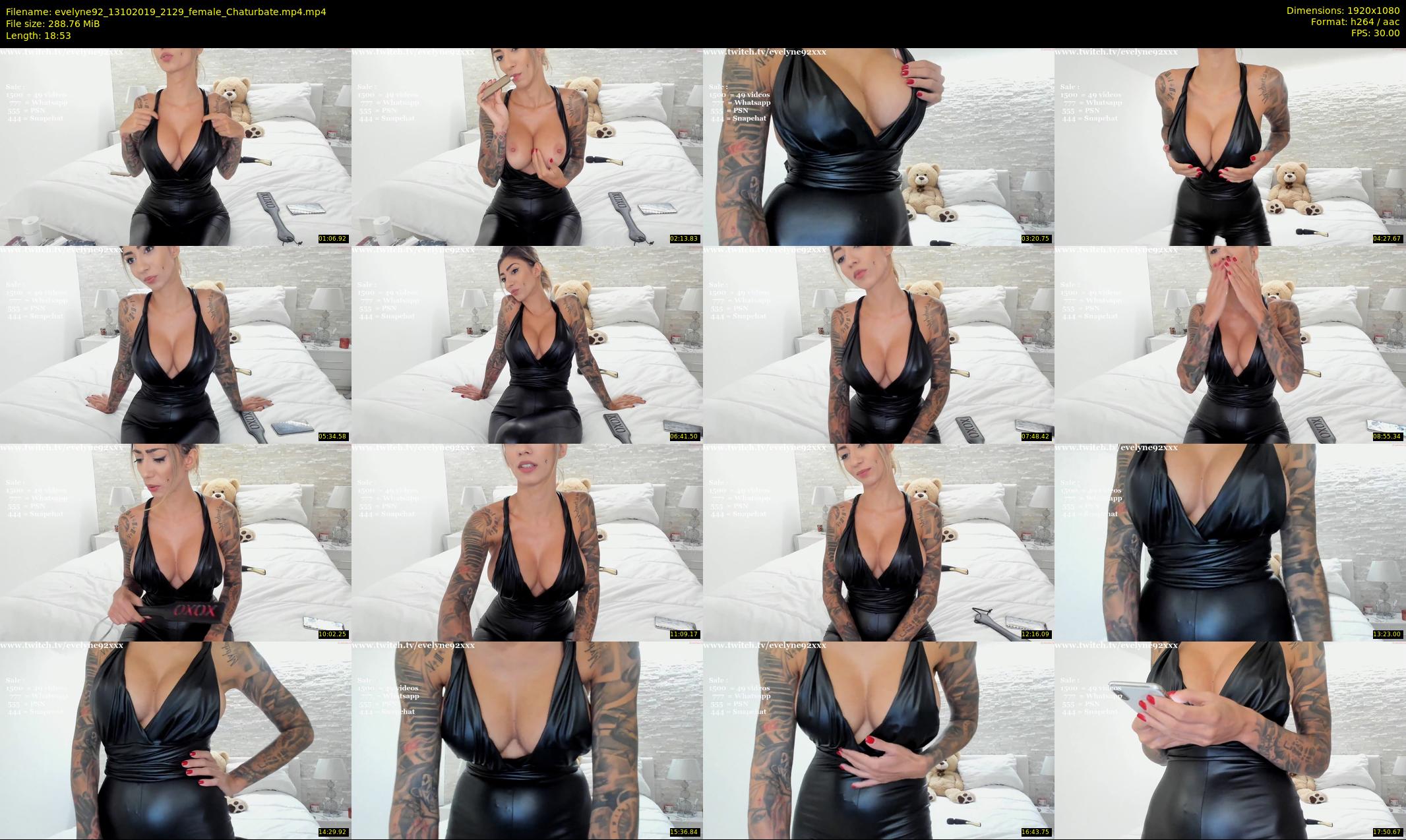 evelyne92 — 19 minute Chaturbate female cam show recording, 1080p, Oct 13, 2019