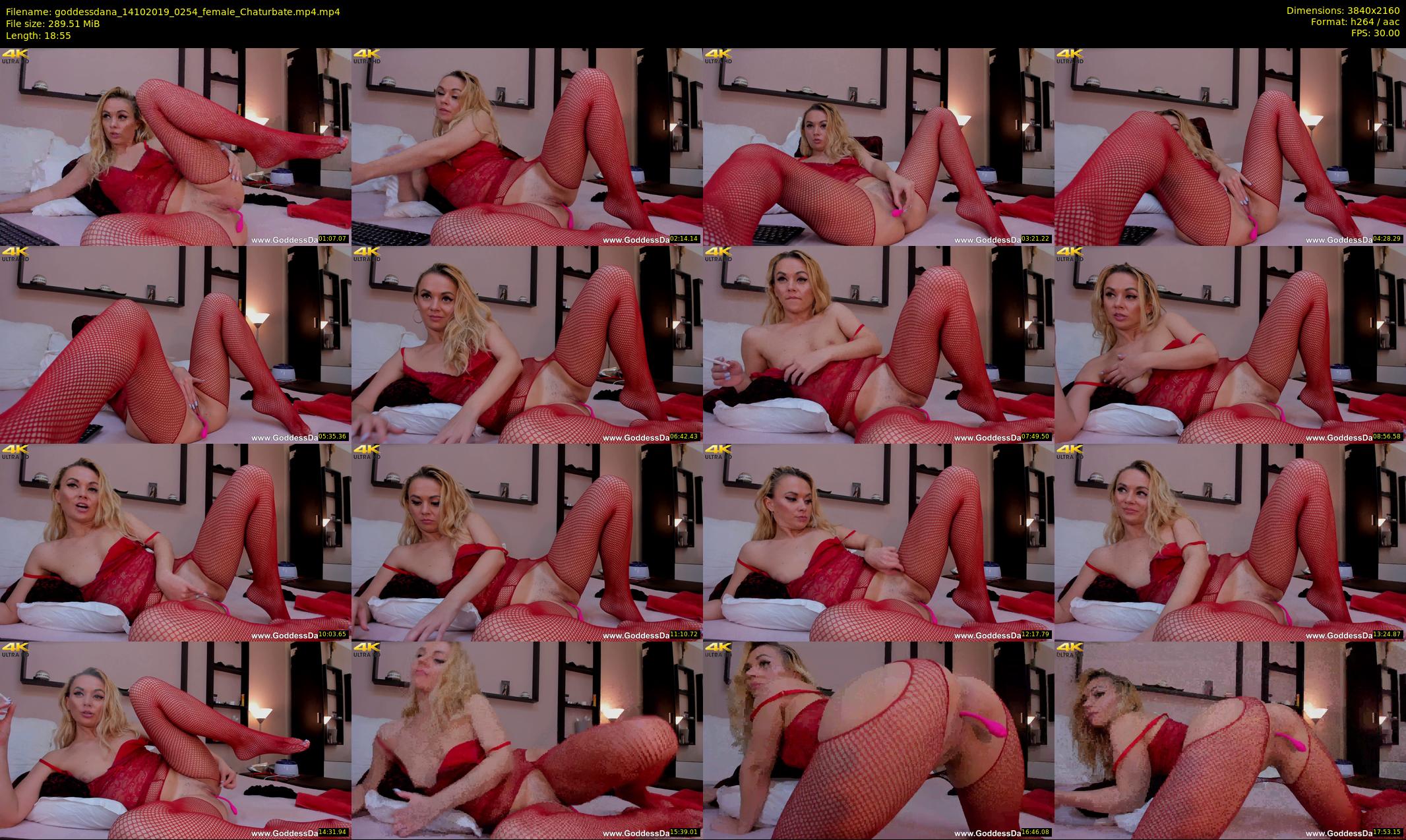 goddessdana — 19 minute Chaturbate female cam show recording, 4K, Oct 14, 2019