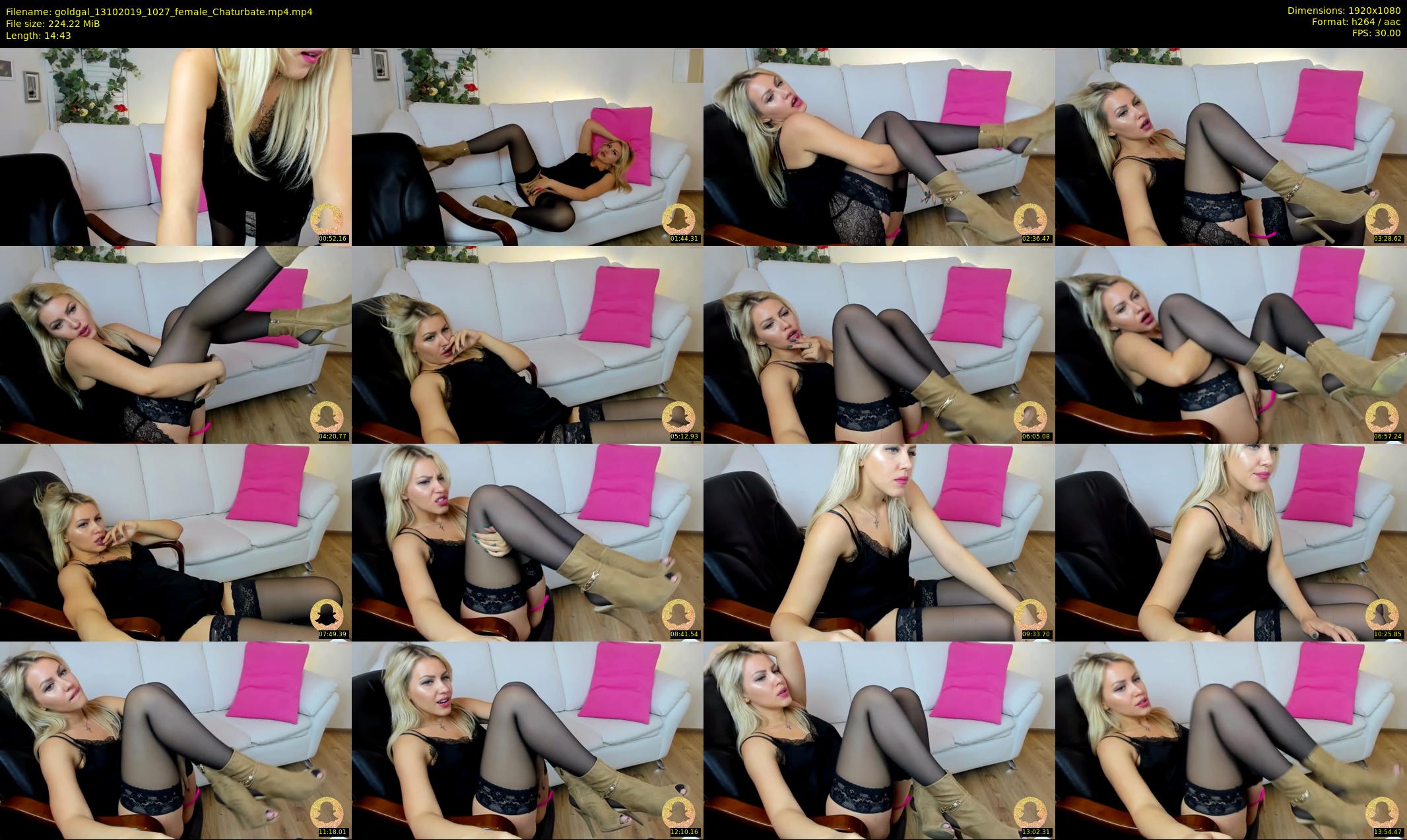 goldgal — 15 minute Chaturbate female cam show recording, 1080p, Oct 13, 2019