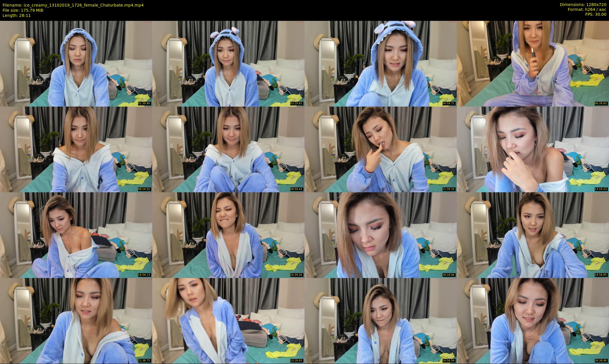 ice_creamy — 29 minute Chaturbate female cam show recording, 720p, Oct 13, 2019