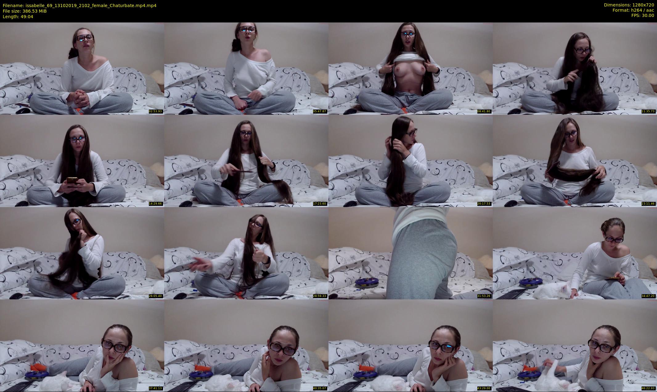 issabelle_69 — 50 minute Chaturbate couple cam show recording, 720p, Oct 13, 2019