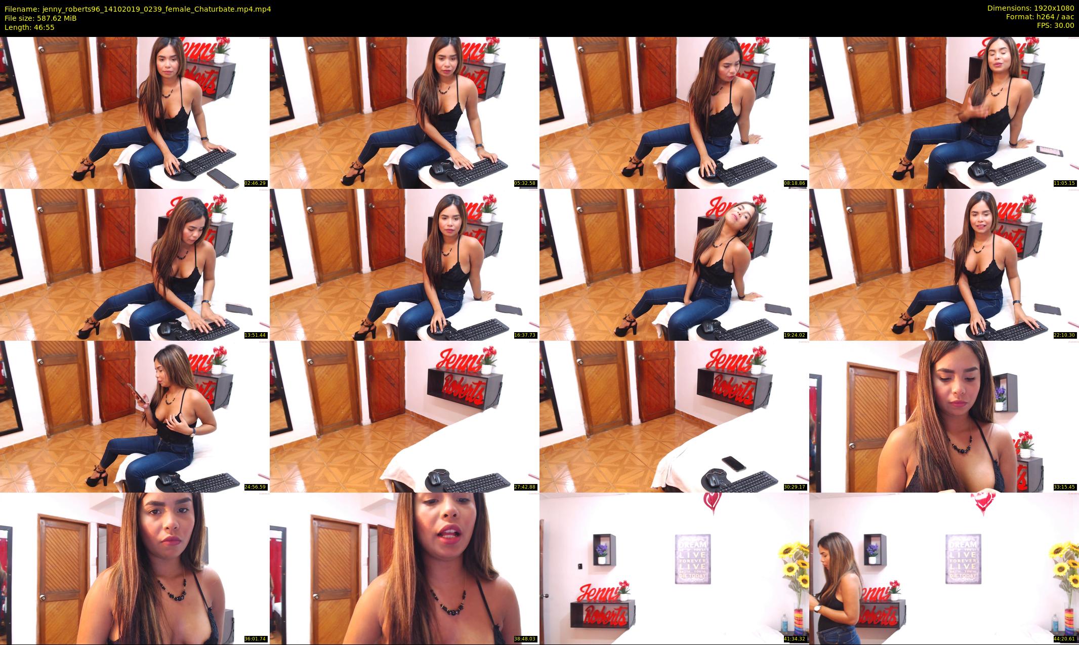 jenny_roberts96 — 47 minute Chaturbate female cam show recording, 1080p, Oct 14, 2019