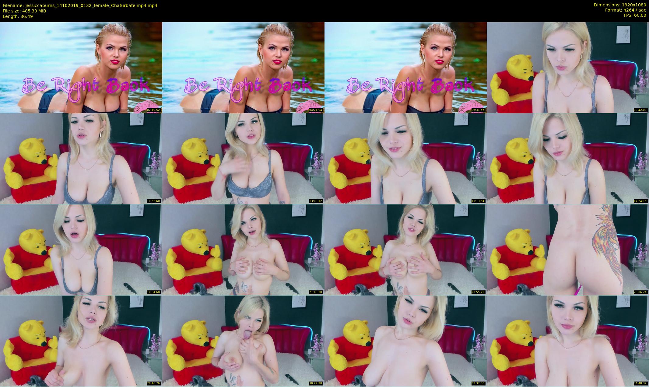 jessiccaburns — 37 minute Chaturbate female cam show recording, 1080p, Oct 14, 2019