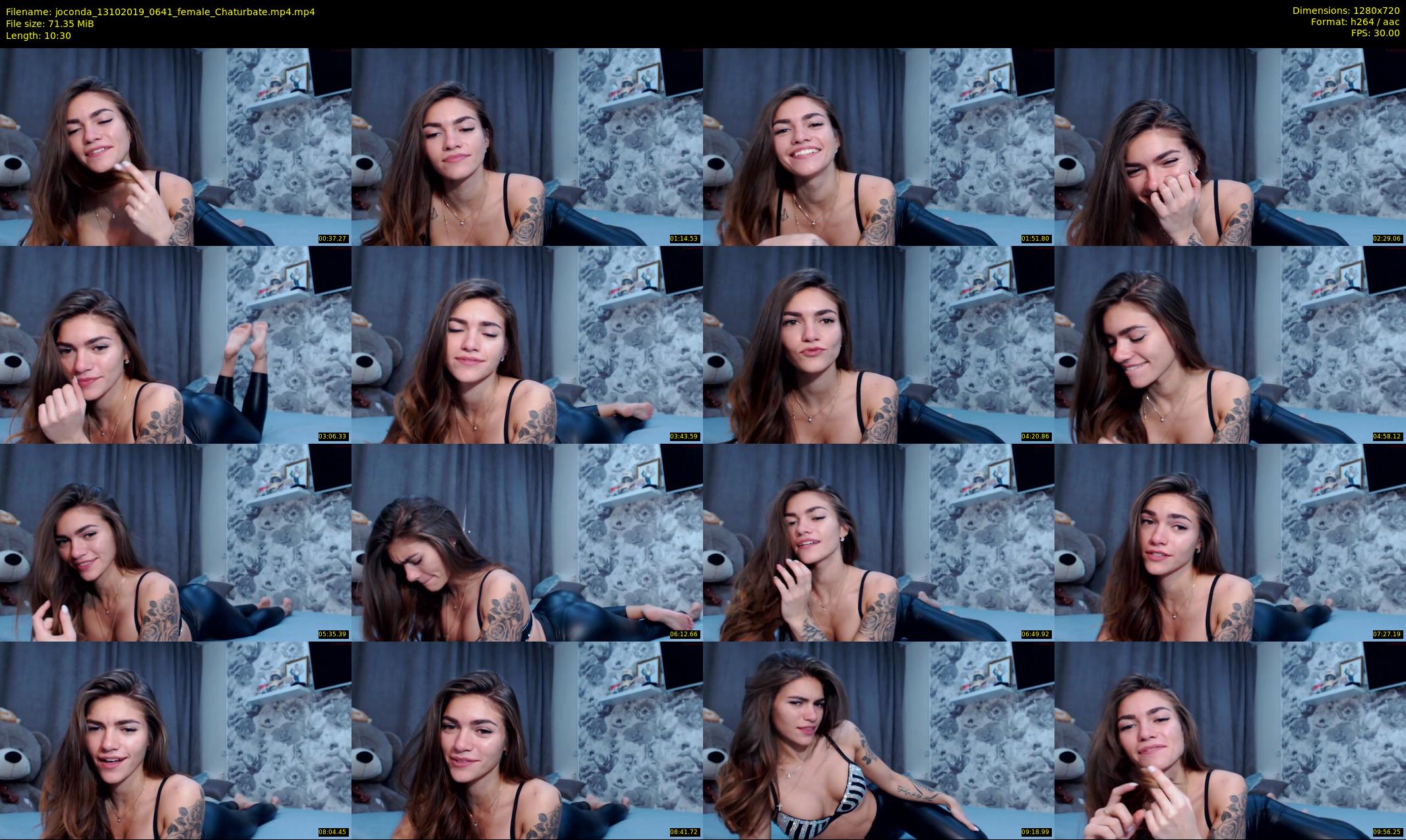joconda — 11 minute Chaturbate female cam show recording, 720p, Oct 13, 2019