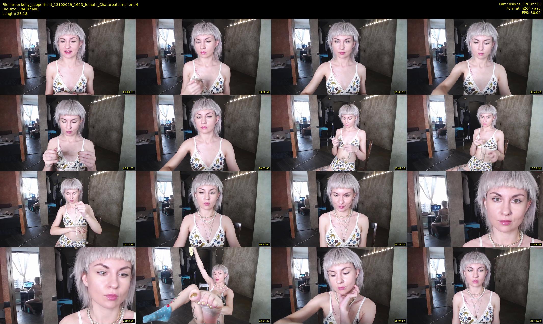 kelly_copperfield — 29 minute Chaturbate female cam show recording, 720p, Oct 13, 2019