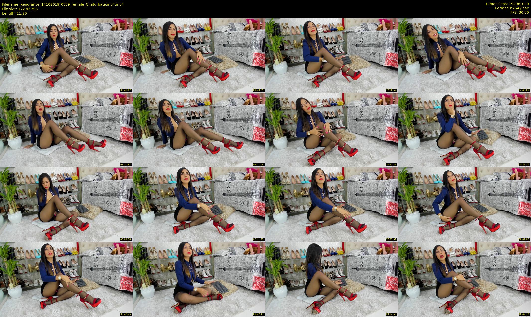 kendrarios — 12 minute Chaturbate female cam show recording, 1080p, Oct 14, 2019