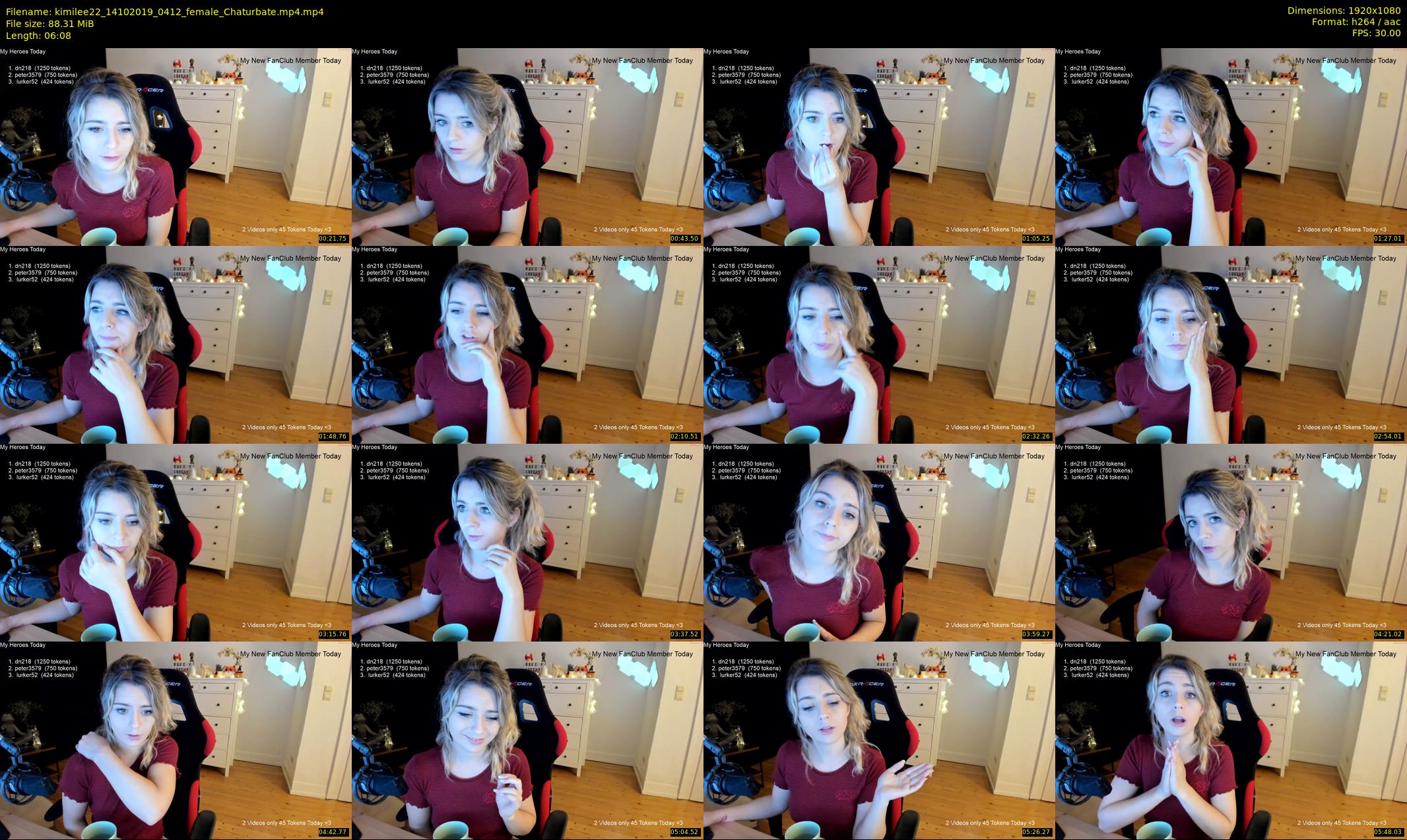 kimilee22 — 7 minute Chaturbate female cam show recording, 1080p, Oct 14, 2019