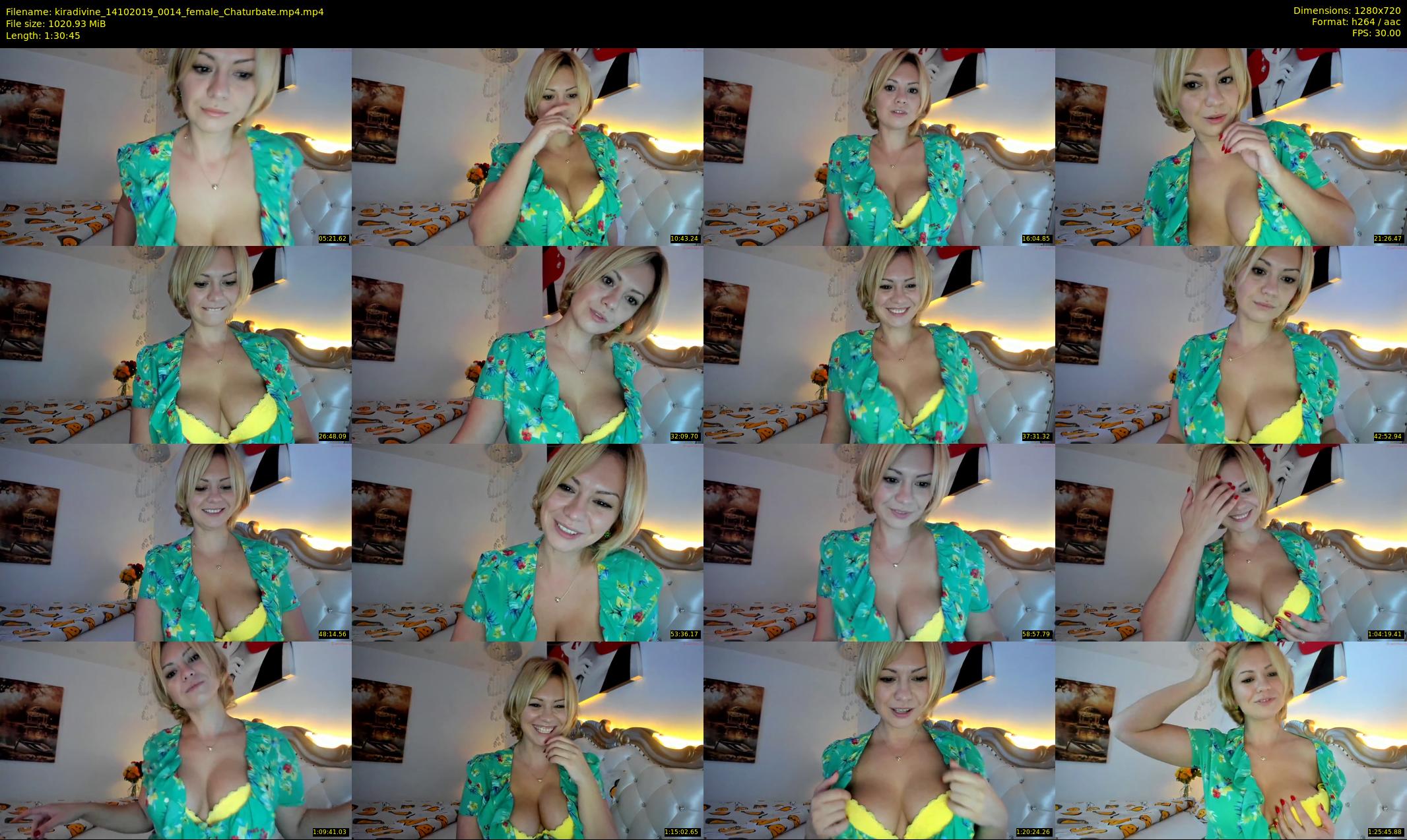 kiradivine — 91 minute Chaturbate female cam show recording, 720p, Oct 14, 2019