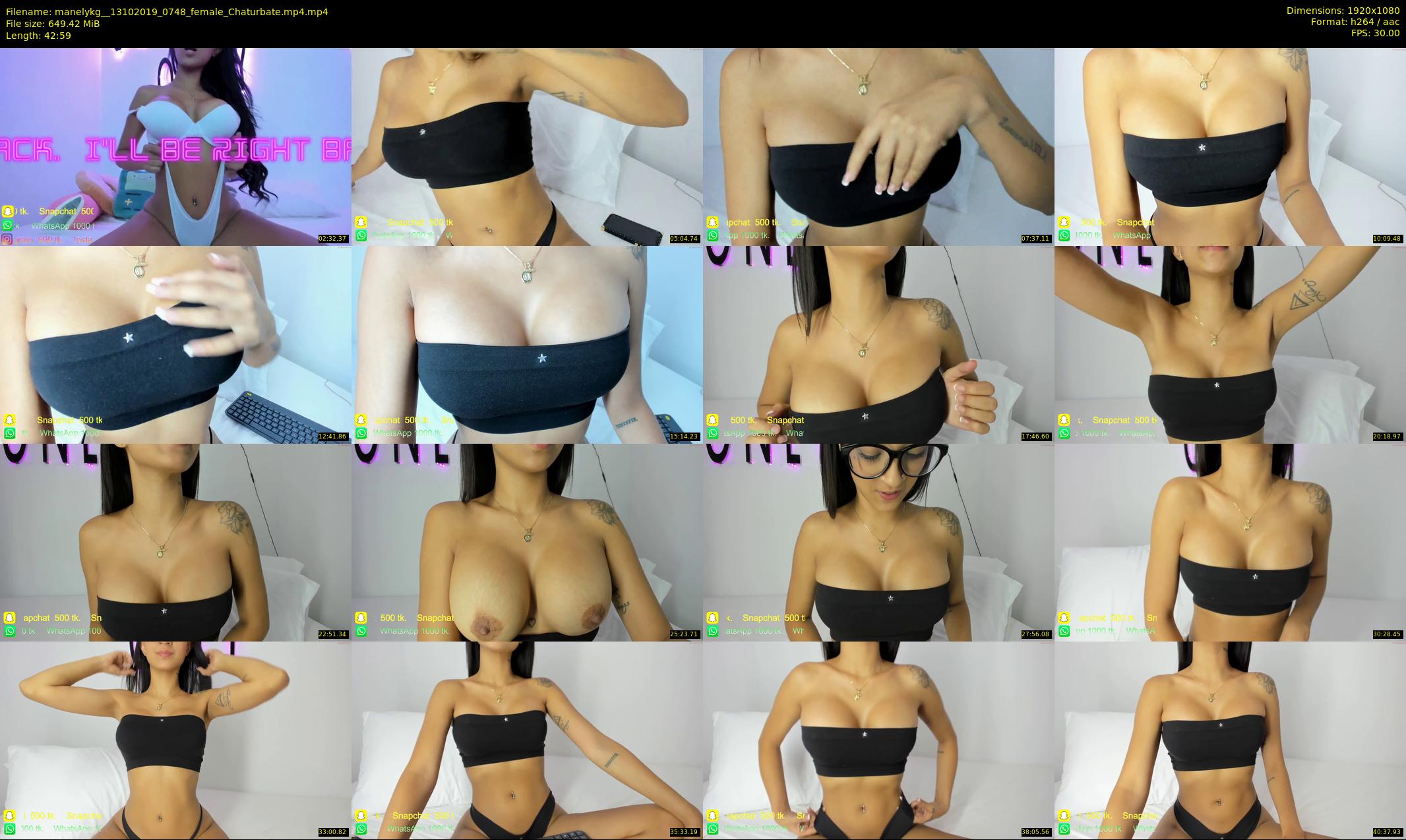 manelykg_ — 43 minute Chaturbate female cam show recording, 1080p, Oct 13, 2019