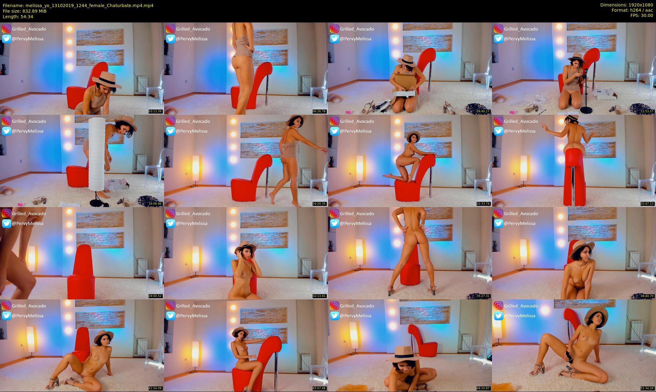 melissa_yo — 55 minute Chaturbate female cam show recording, 1080p, Oct 13, 2019