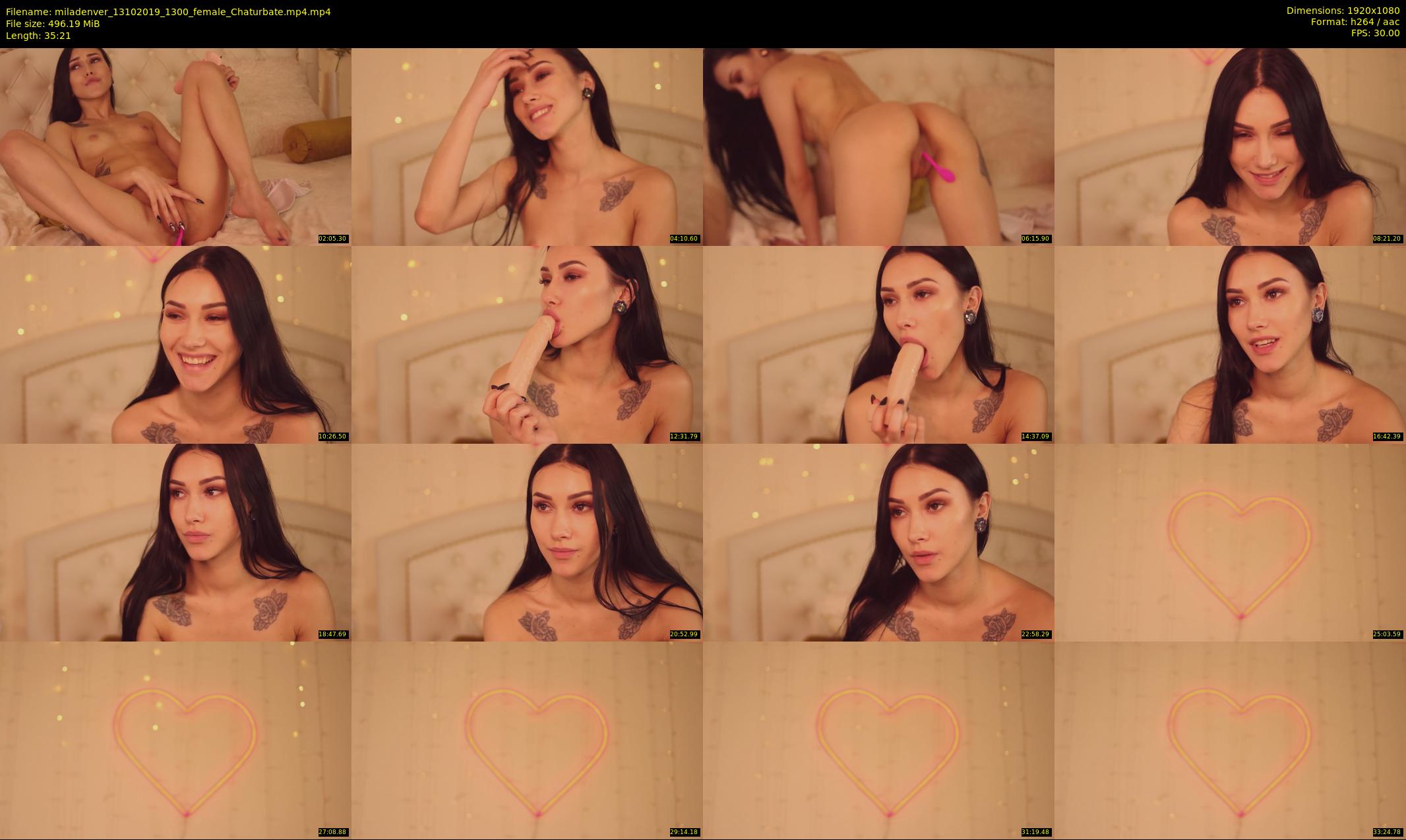miladenver — 36 minute Chaturbate female cam show recording, 1080p, Oct 13, 2019