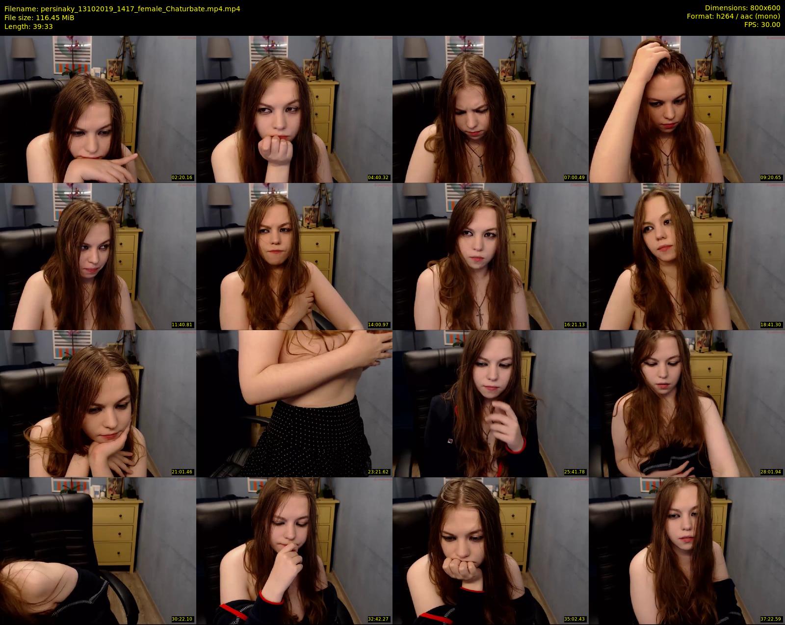 persinaky — 40 minute Chaturbate female cam show recording, 480p, Oct 13, 2019