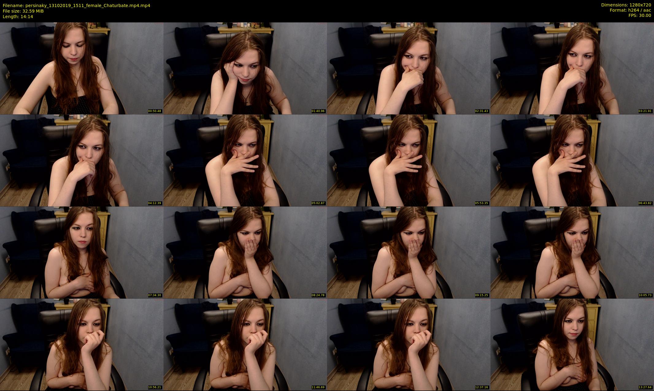 persinaky — 15 minute Chaturbate female cam show recording, 720p, Oct 13, 2019