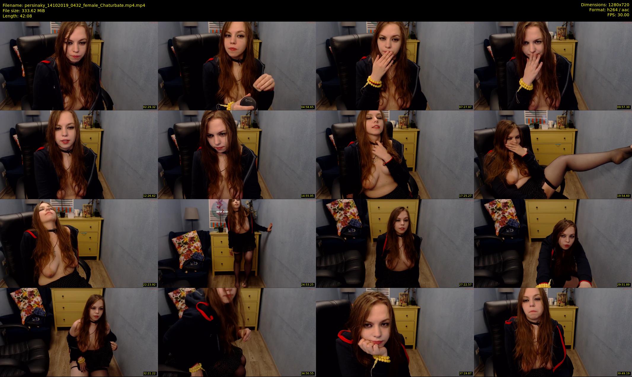 persinaky — 43 minute Chaturbate female cam show recording, 720p, Oct 14, 2019