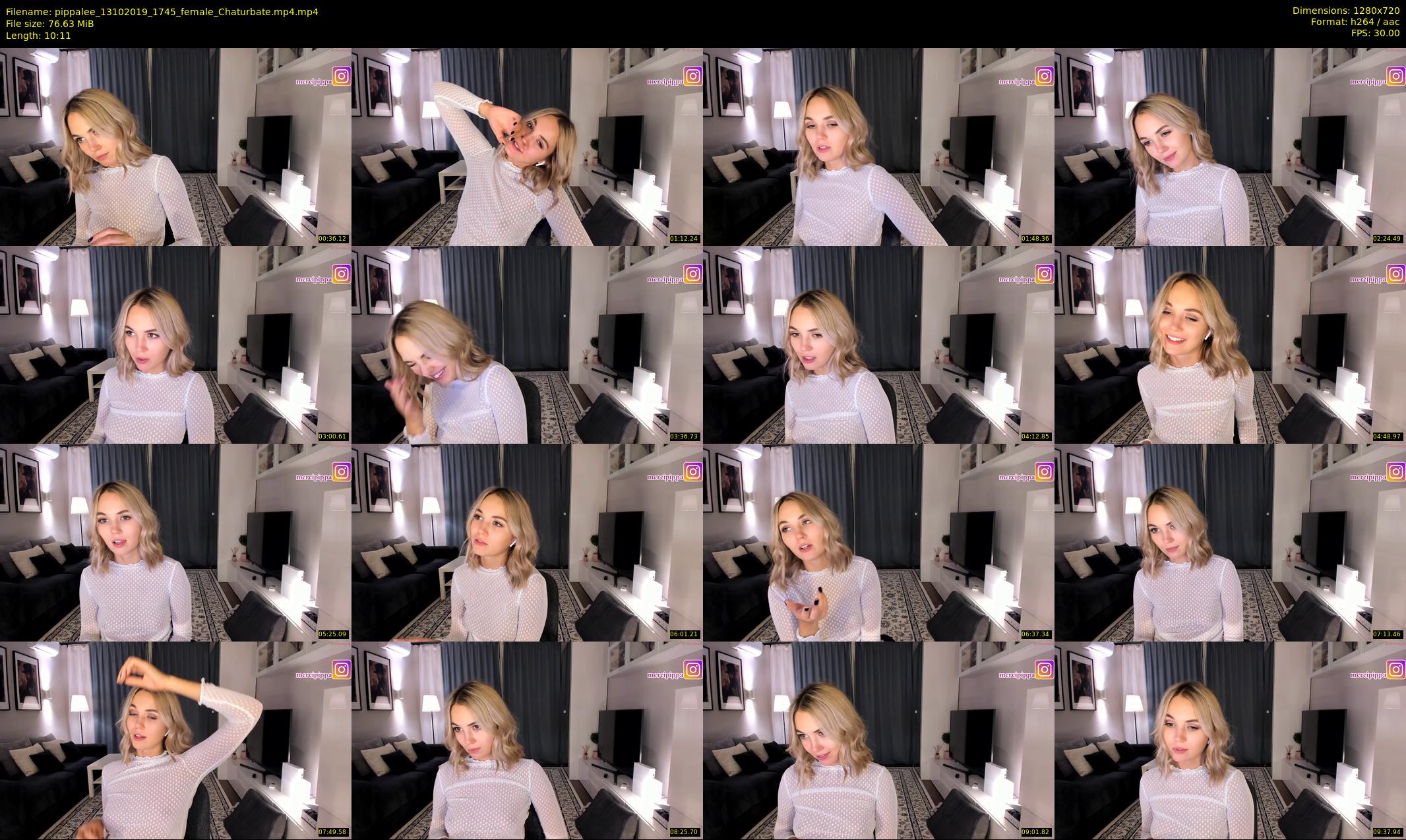 pippalee — 11 minute Chaturbate female cam show recording, 720p, Oct 13, 2019