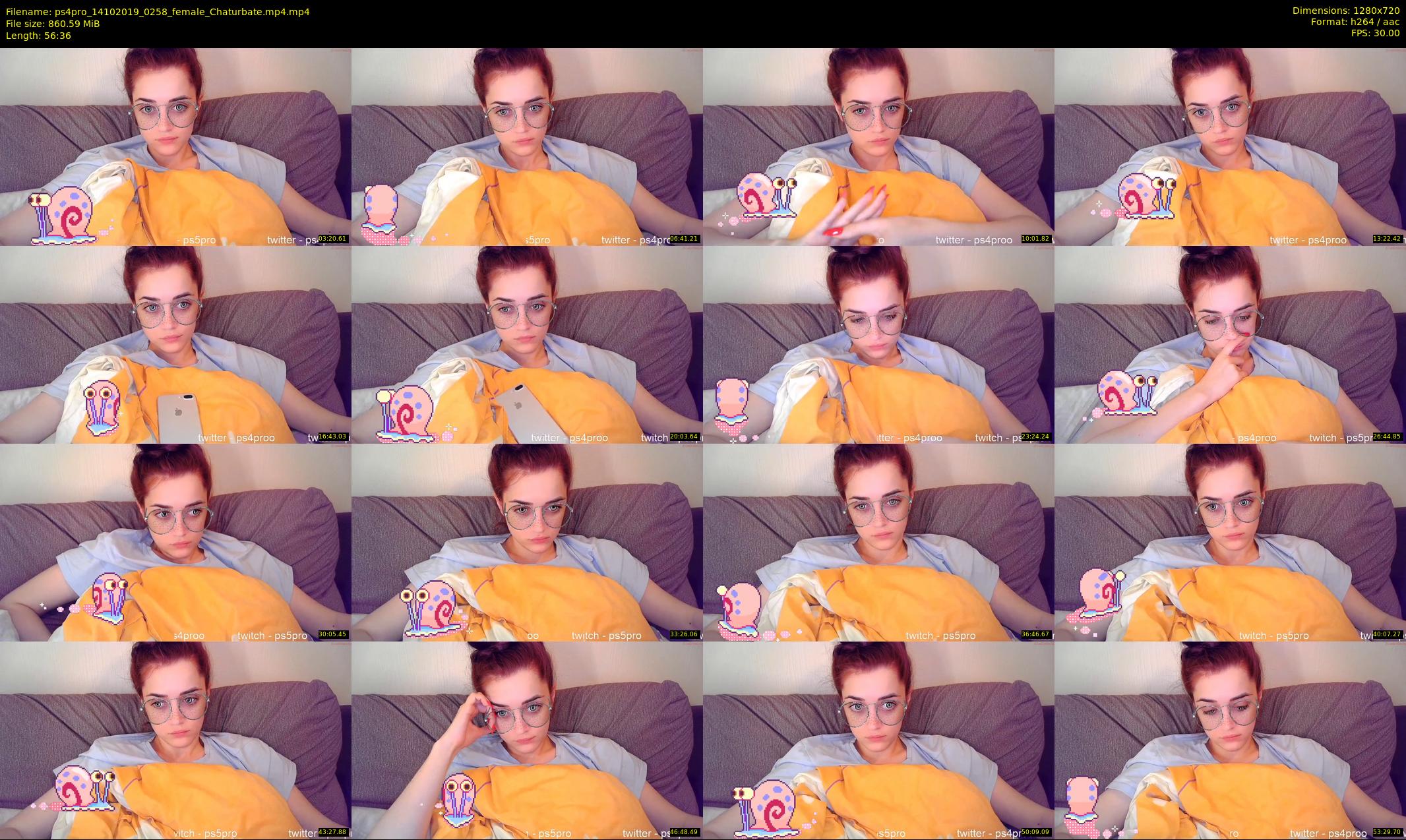 ps4pro — 57 minute Chaturbate female cam show recording, 720p, Oct 14, 2019