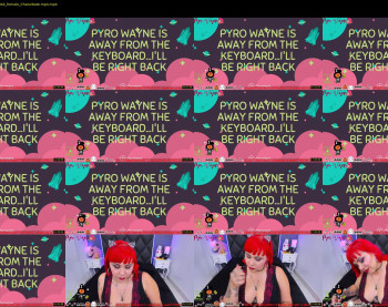 pyrowayne — 43 minute Chaturbate female cam show recording, 720p, Oct 14, 2019