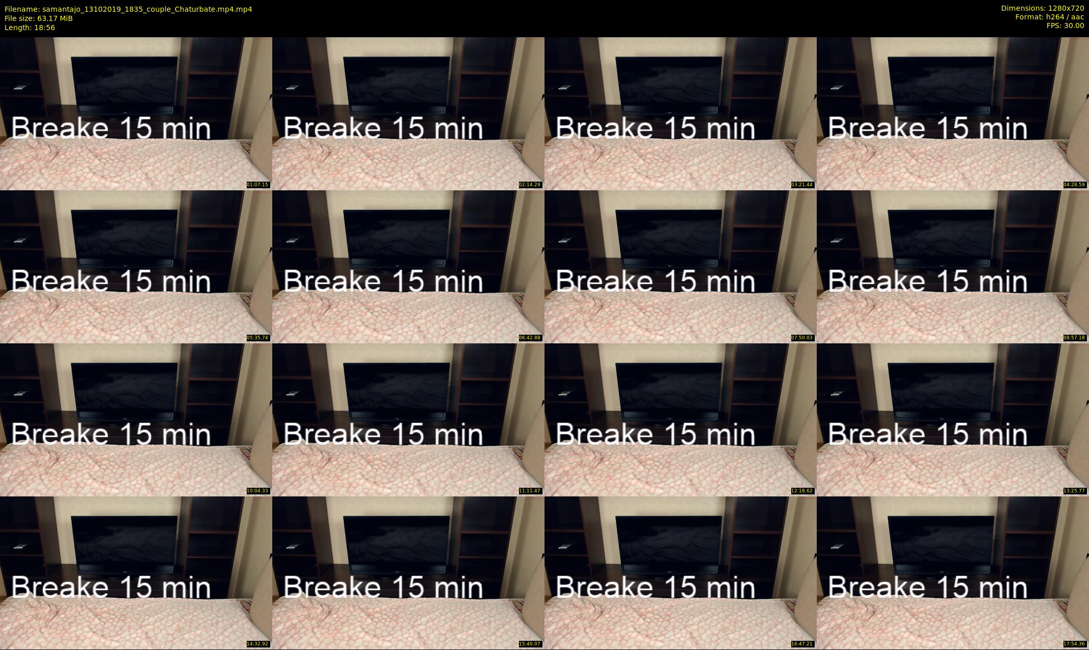 samantajo — 19 minute Chaturbate female cam show recording, 720p, Oct 13, 2019