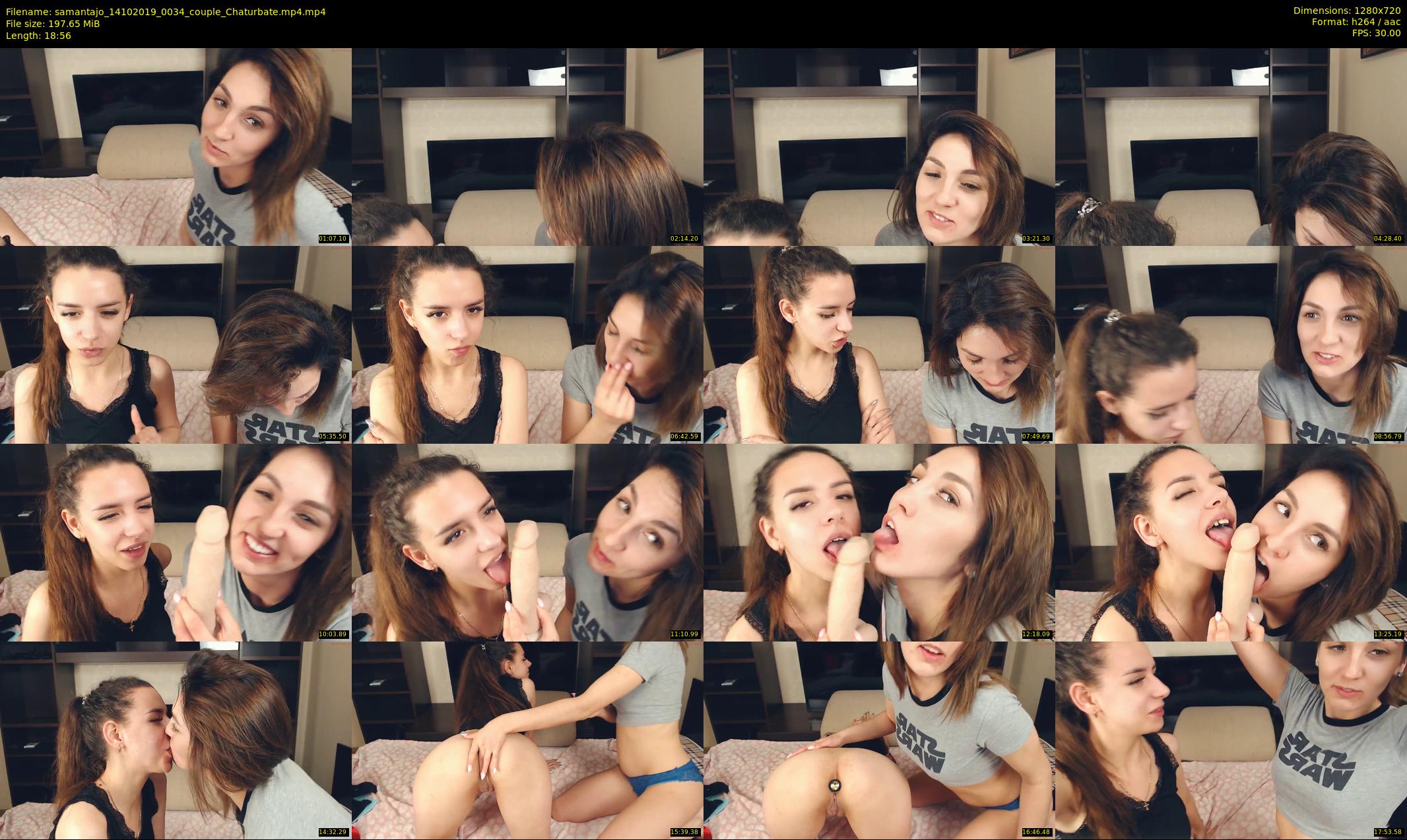 samantajo — 19 minute Chaturbate female cam show recording, 720p, Oct 14, 2019