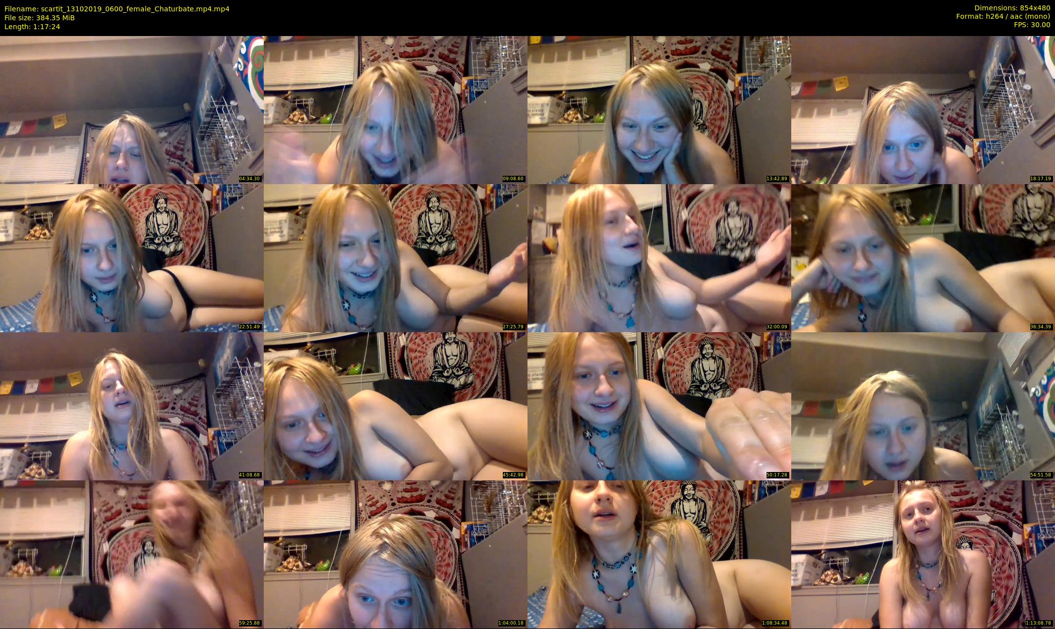 scartit — 78 minute Chaturbate female cam show recording, 480p, Oct 13, 2019