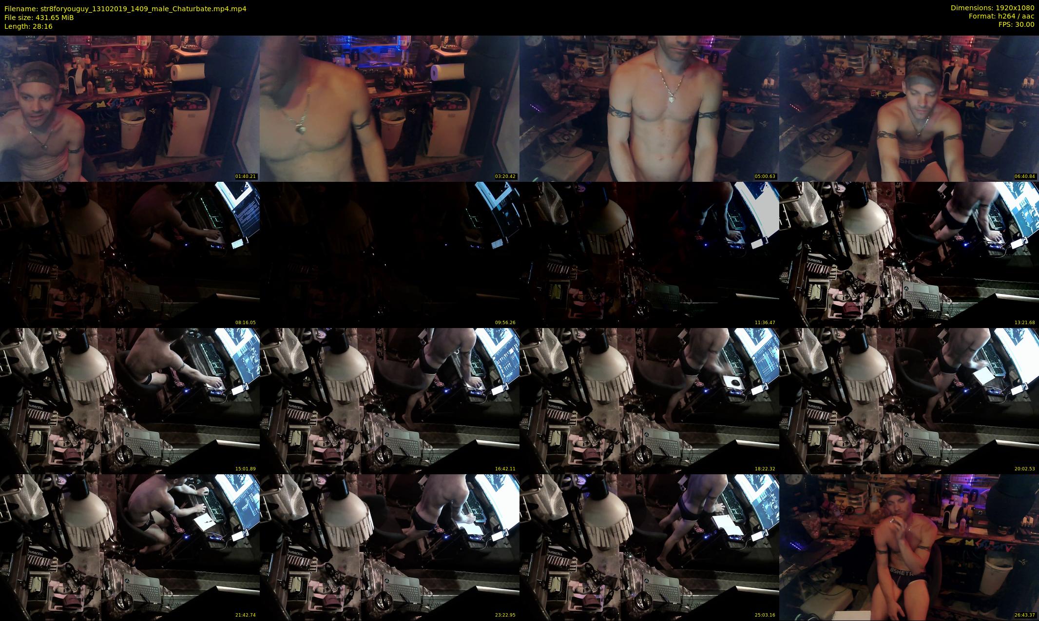 str8foryouguy — 29 minute Chaturbate male cam show recording, 1080p, Oct 13, 2019