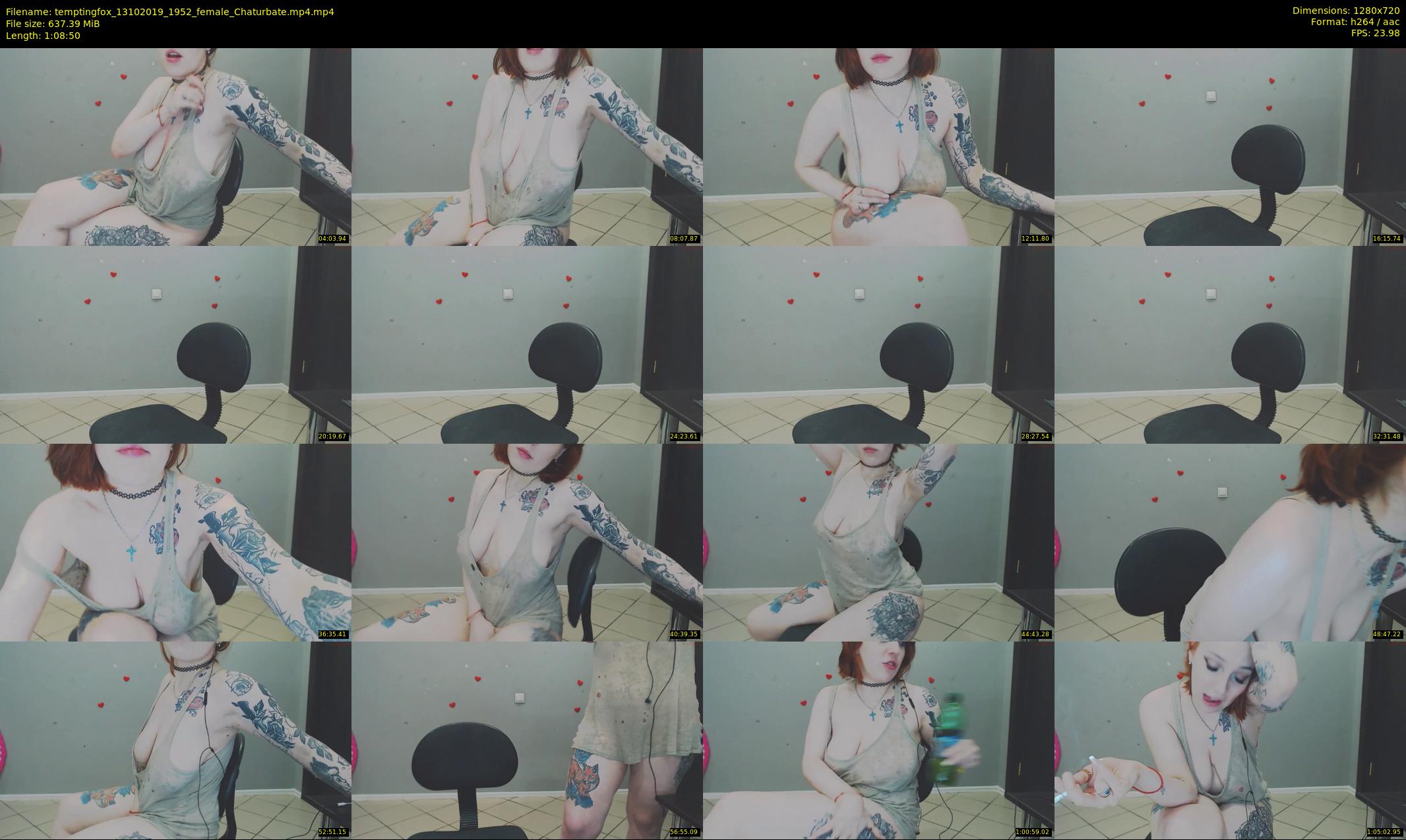 temptingfox — 69 minute Chaturbate female cam show recording, 720p, Oct 13, 2019
