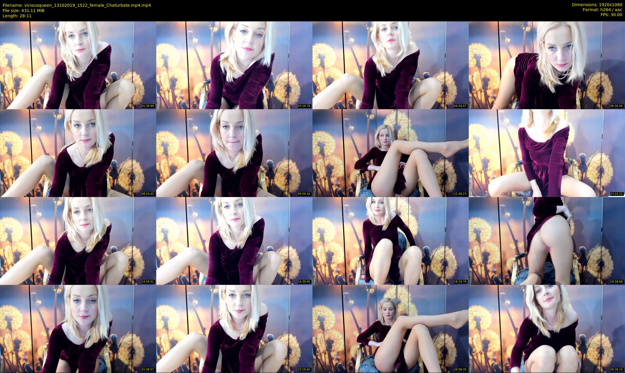 viciousqueen — 29 minute Chaturbate female cam show recording, 1080p, Oct 13, 2019