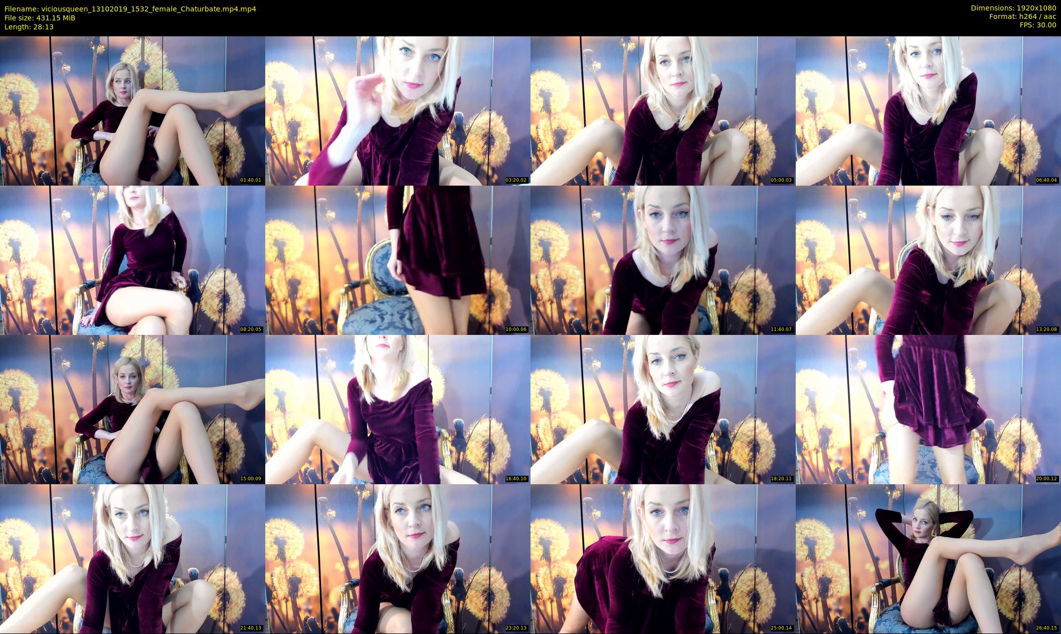 viciousqueen — 29 minute Chaturbate female cam show recording, 1080p, Oct 13, 2019