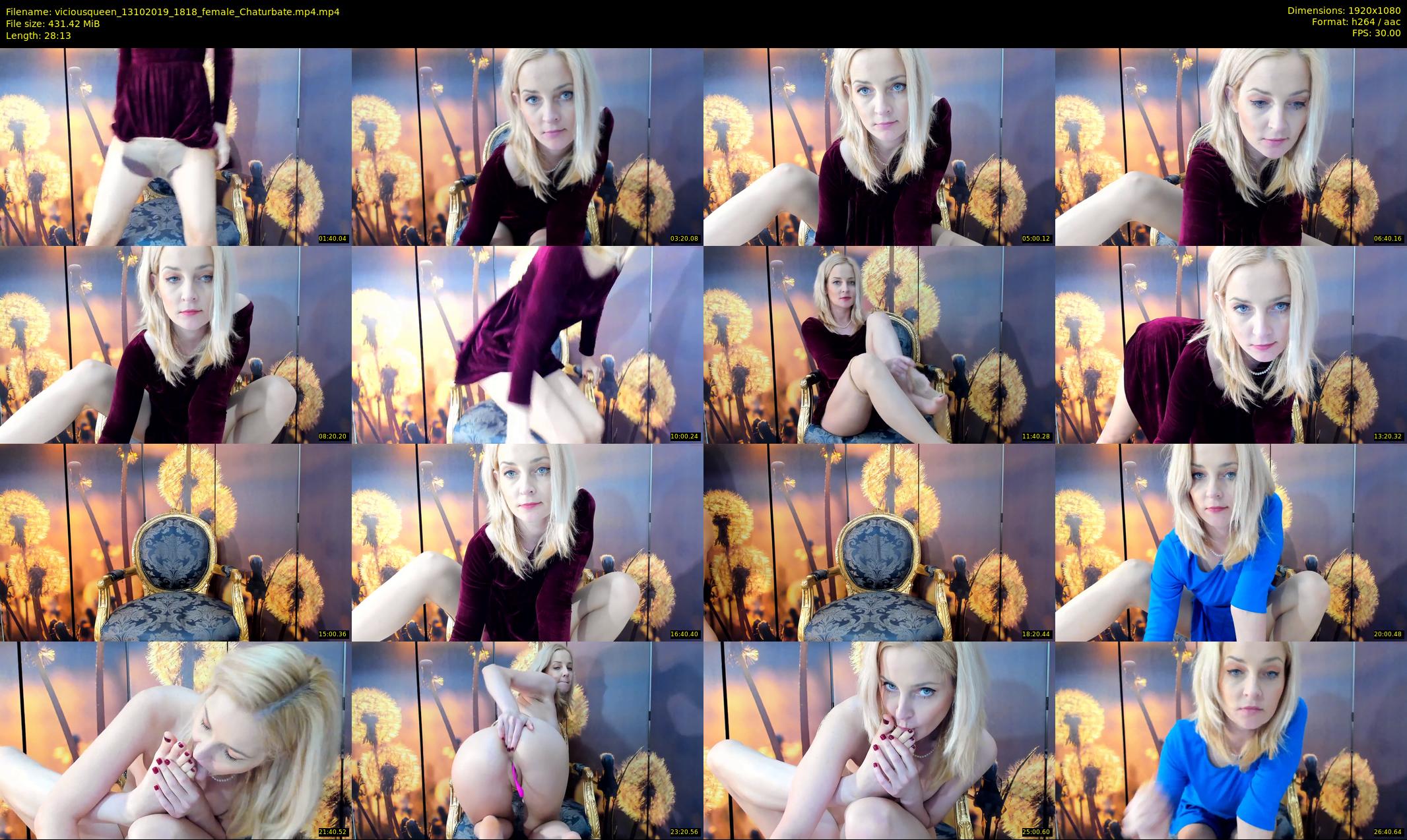 viciousqueen — 29 minute Chaturbate female cam show recording, 1080p, Oct 13, 2019