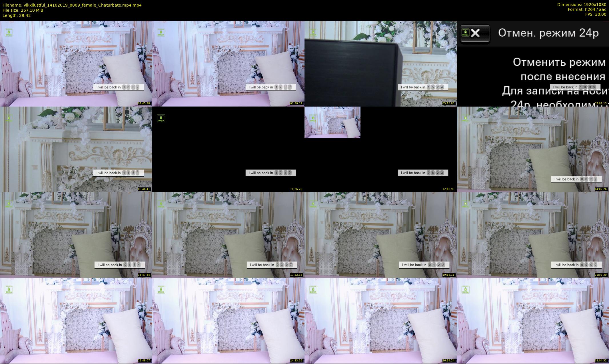 vikkilustful — 30 minute Chaturbate female cam show recording, 1080p, Oct 14, 2019