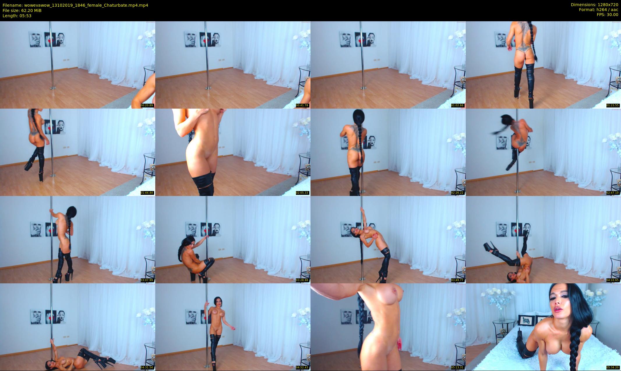 wowevawow — 6 minute Chaturbate female cam show recording, 720p, Oct 13, 2019