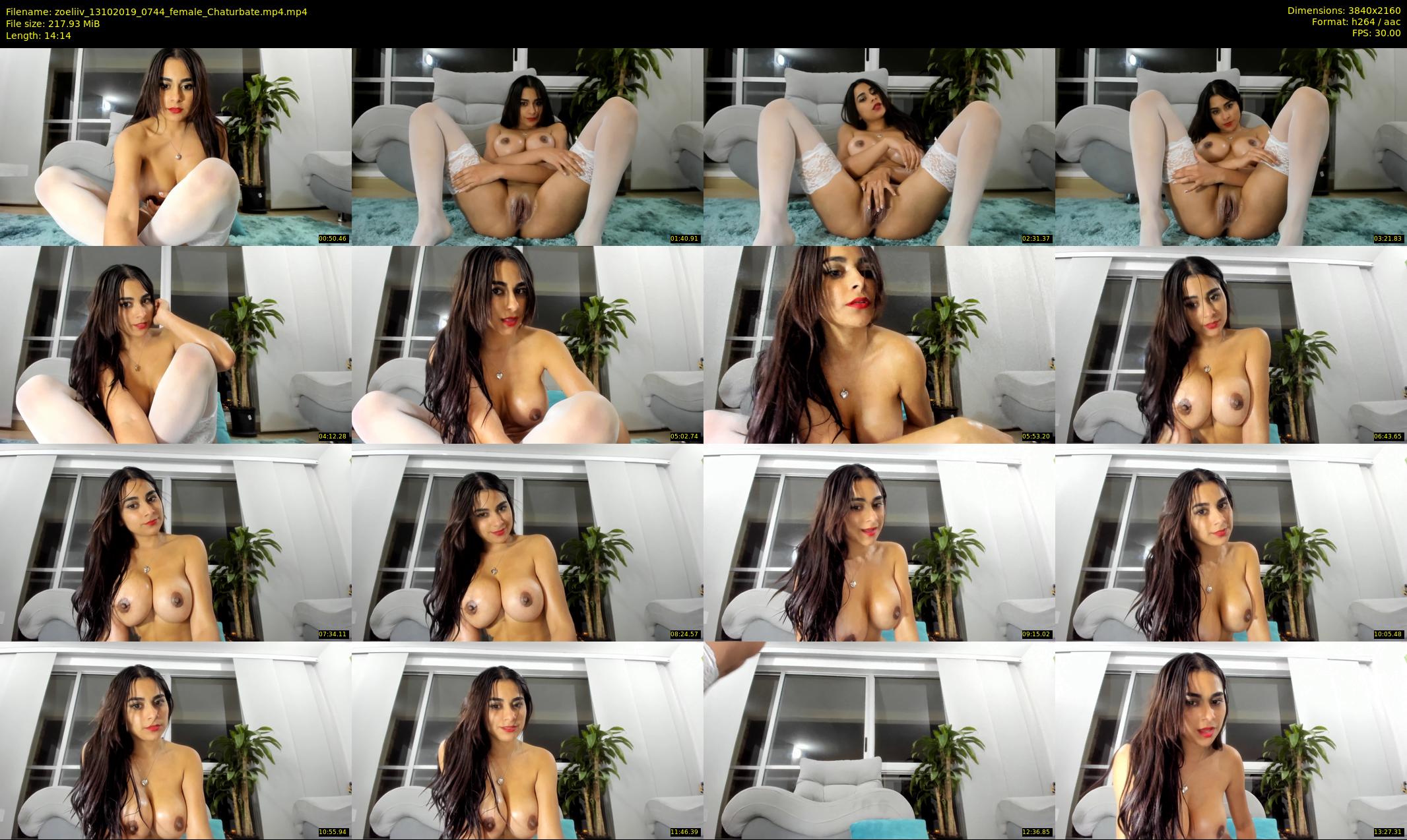 zoeliiv — 15 minute Chaturbate female cam show recording, 4K, Oct 13, 2019