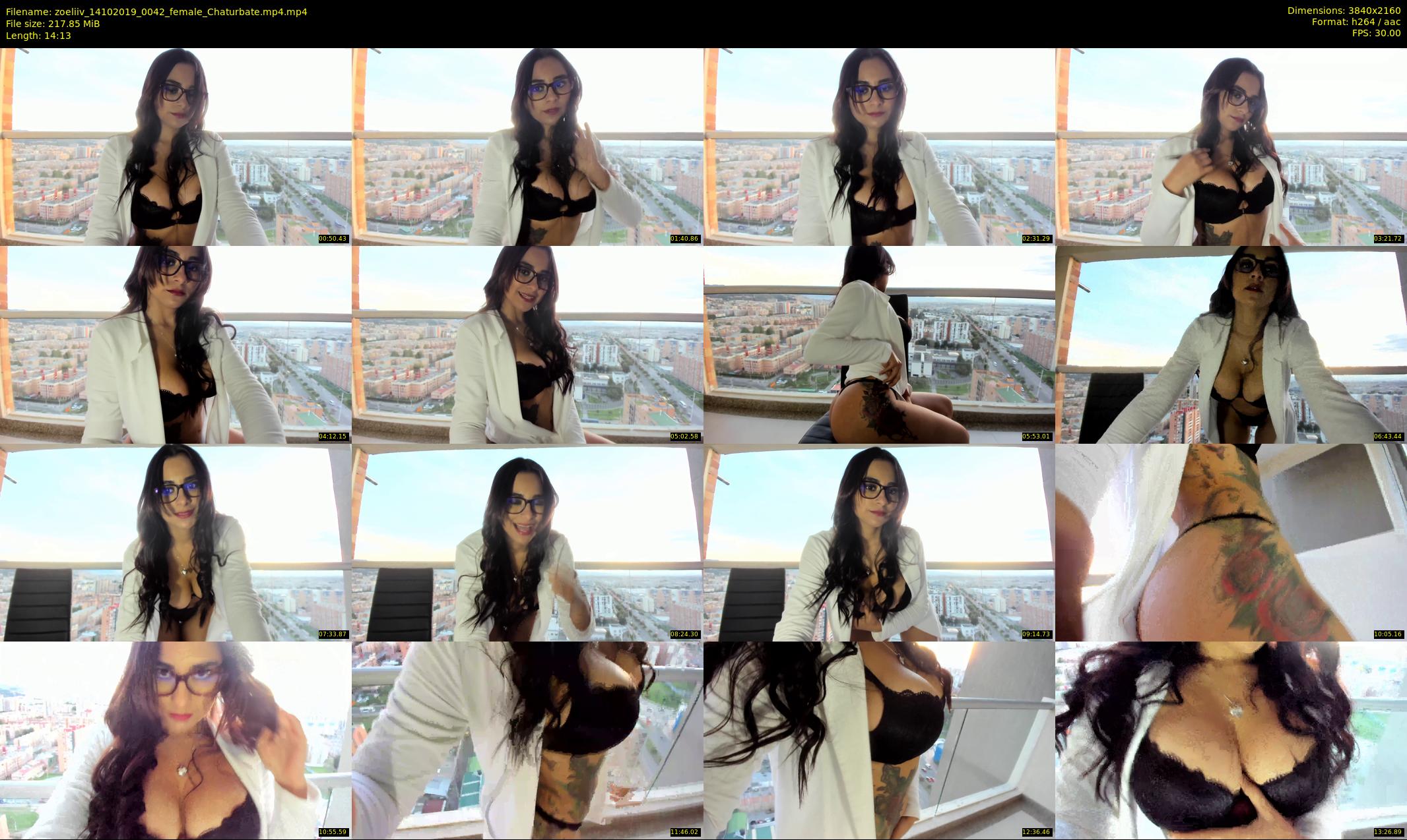 zoeliiv — 15 minute Chaturbate female cam show recording, 4K, Oct 14, 2019