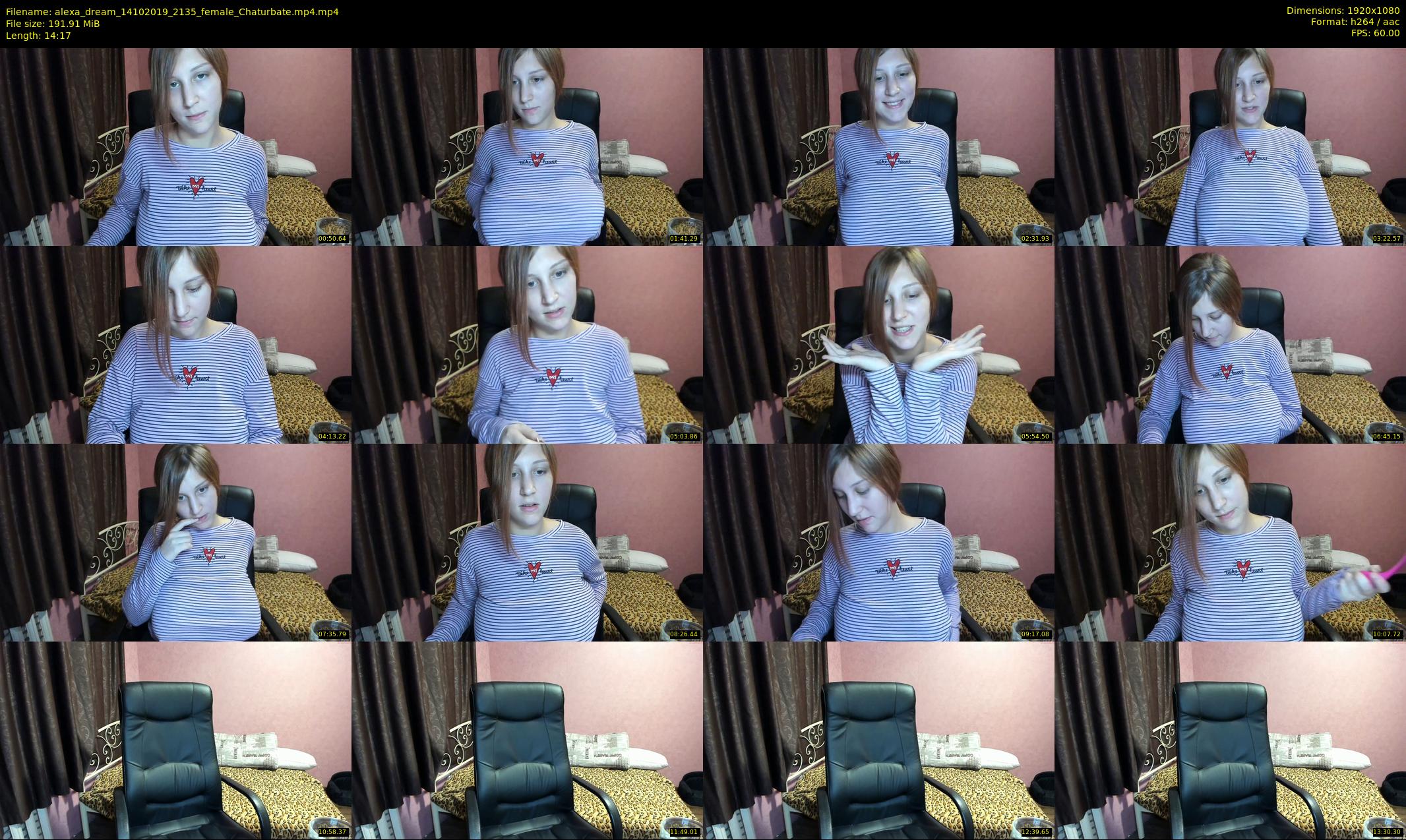 alexa_dream — 15 minute Chaturbate female cam show recording, 1080p, Oct 14, 2019