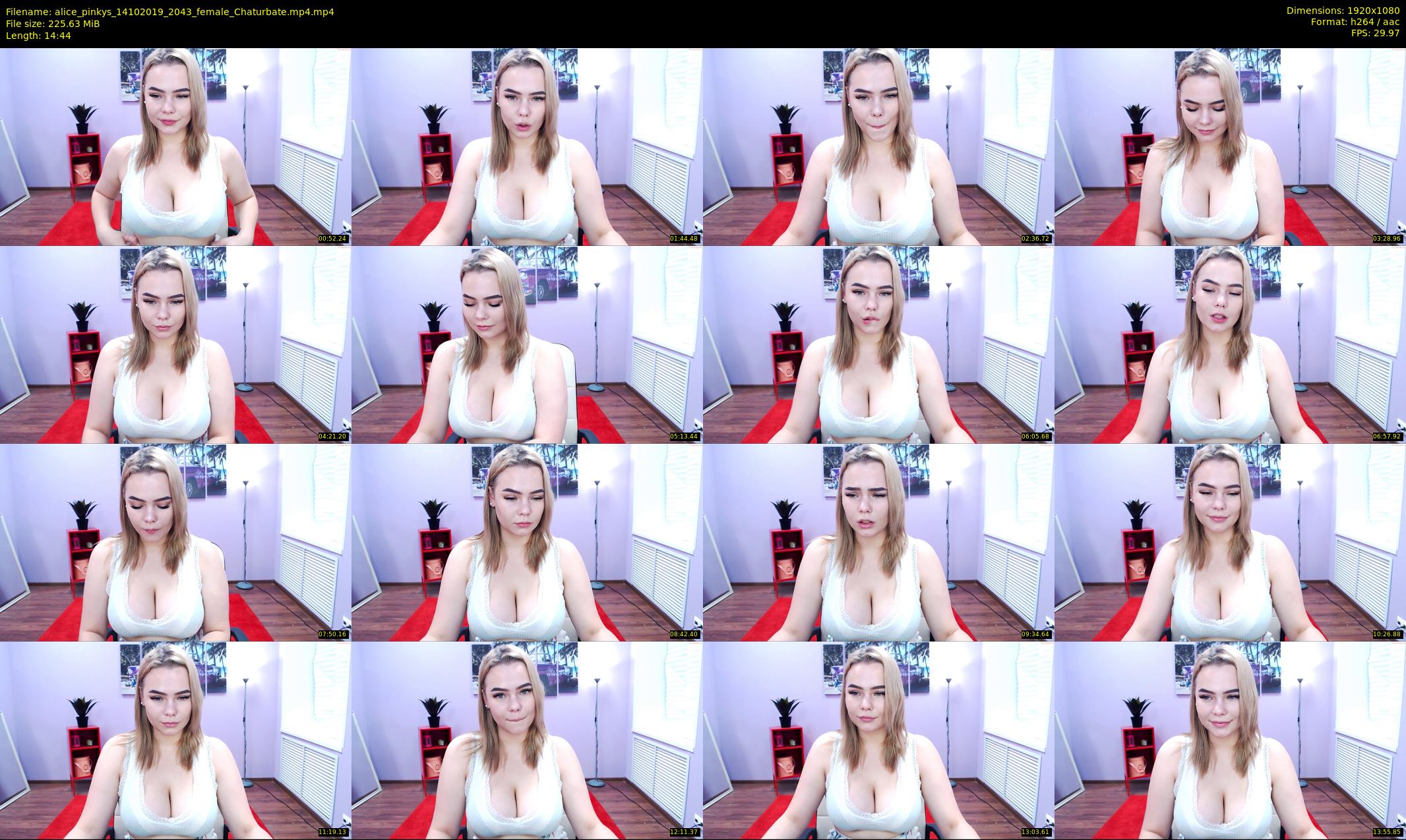 alice_pinkys — 15 minute Chaturbate female cam show recording, 1080p, Oct 14, 2019