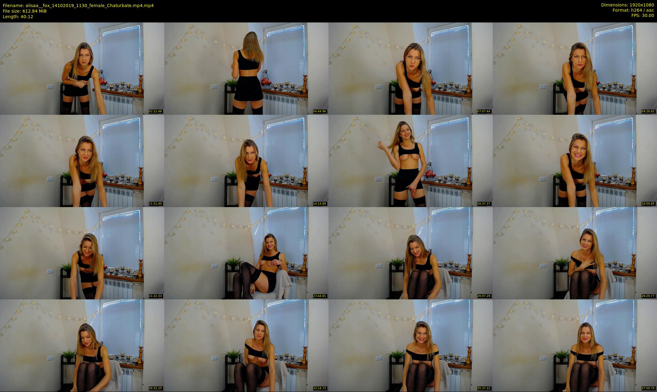 alisaa__fox — 41 minute Chaturbate female cam show recording, 1080p, Oct 14, 2019