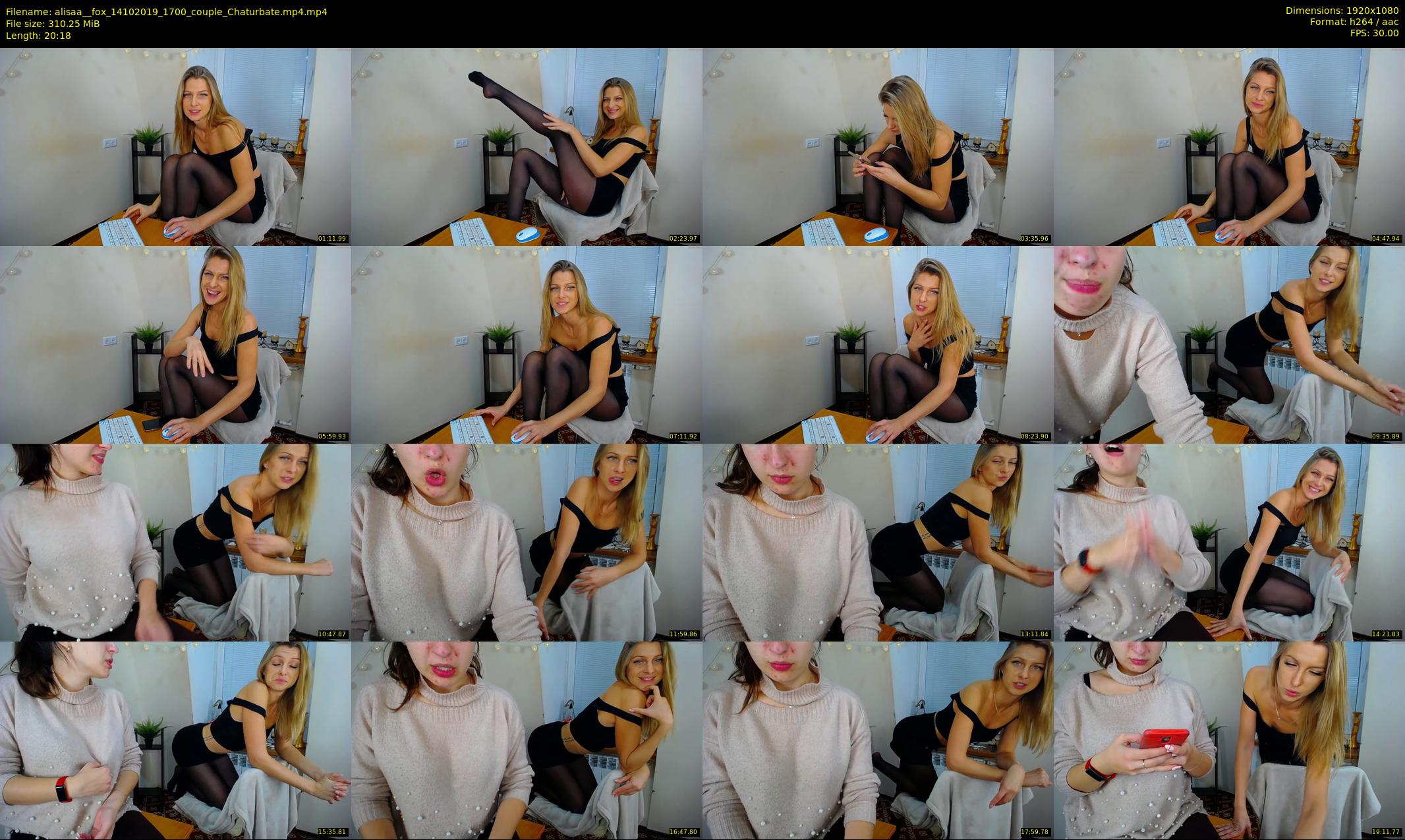 alisaa__fox — 21 minute Chaturbate female cam show recording, 1080p, Oct 14, 2019