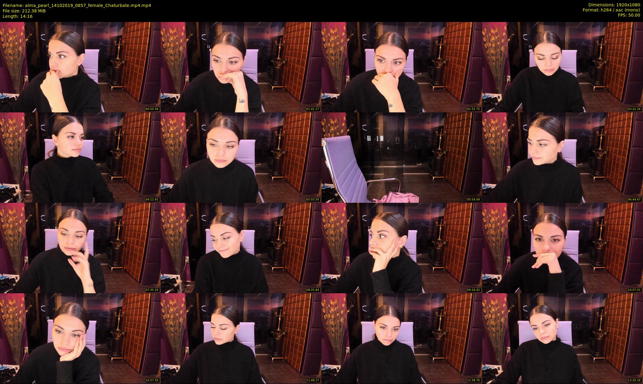 alma_pearl — 15 minute Chaturbate female cam show recording, 1080p, Oct 14, 2019
