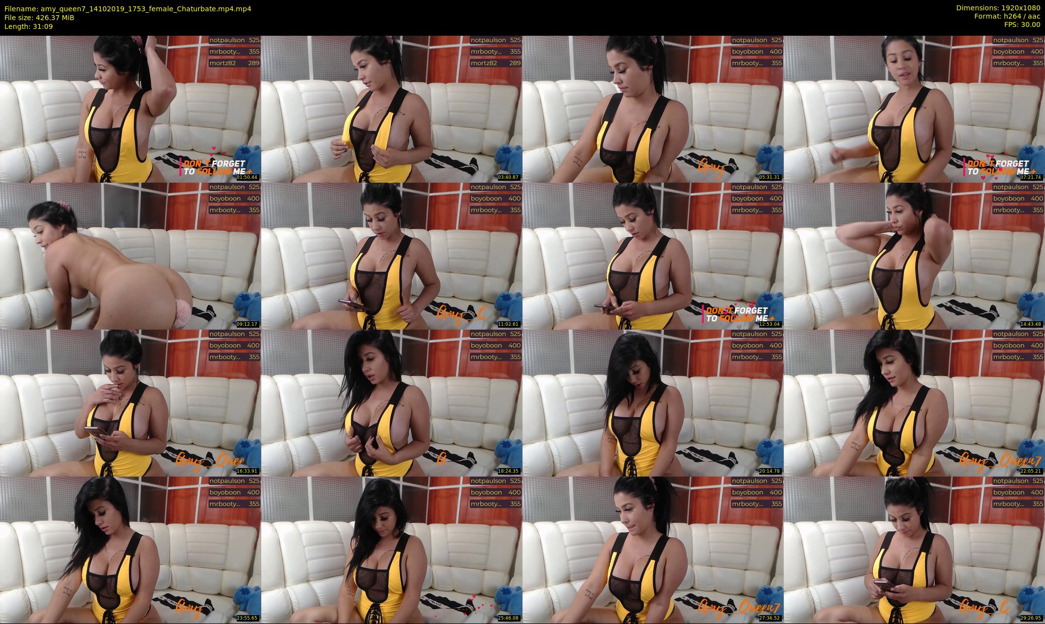 amy_queen7 — 32 minute Chaturbate female cam show recording, 1080p, Oct 14, 2019