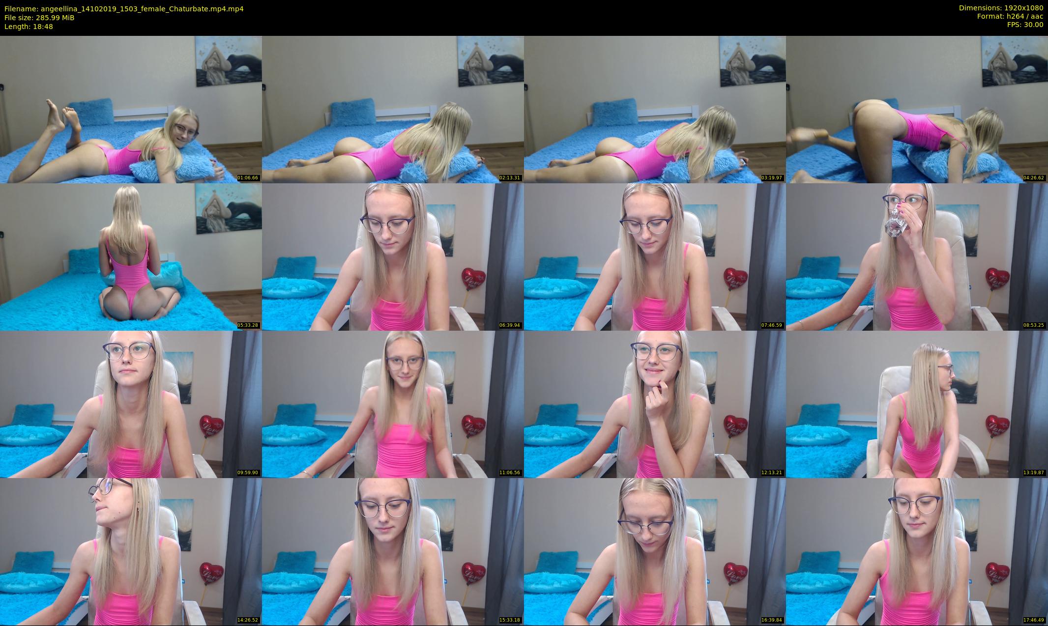 angeellina — 19 minute Chaturbate female cam show recording, 1080p, Oct 14, 2019