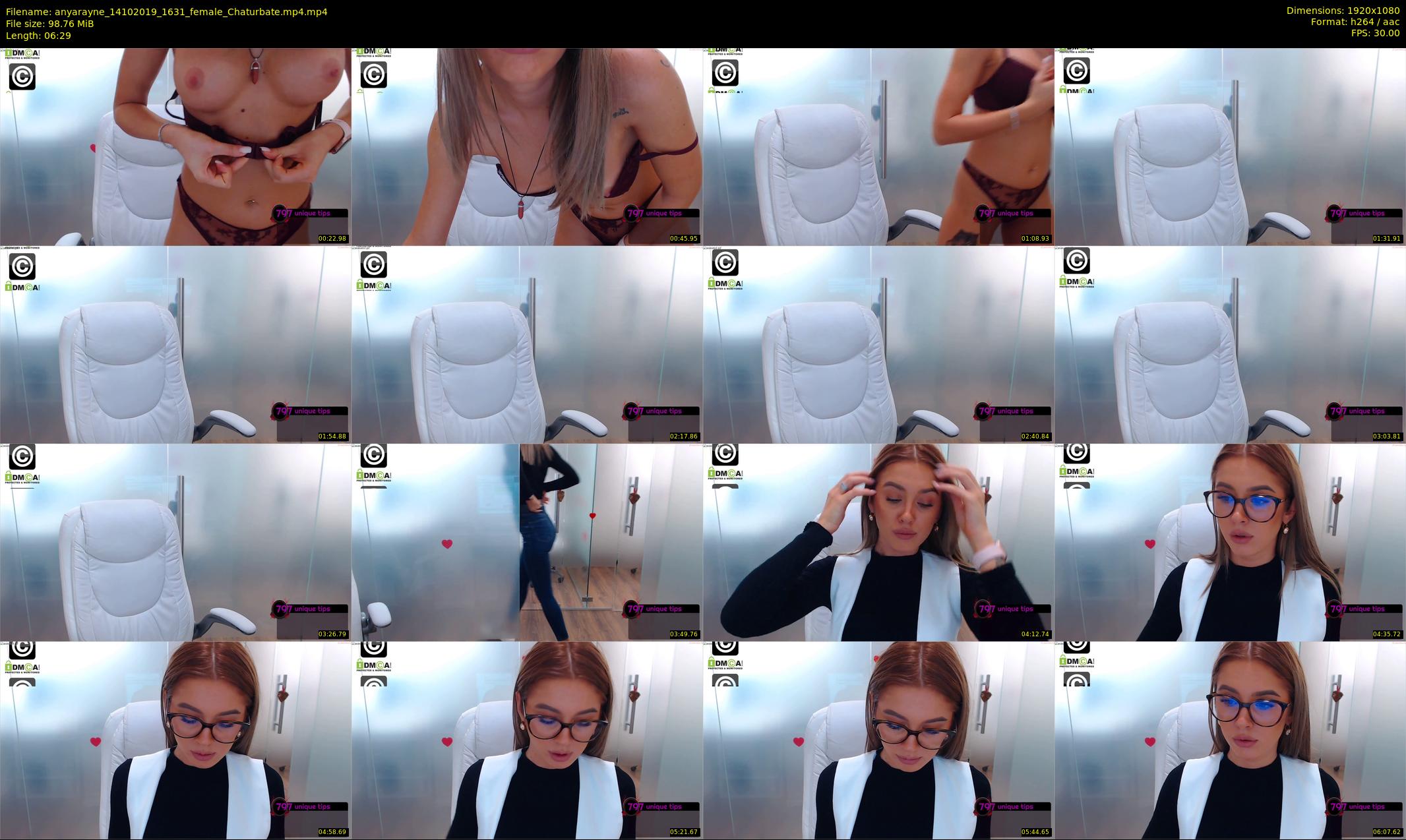 anyarayne — 7 minute Chaturbate female cam show recording, 1080p, Oct 14, 2019