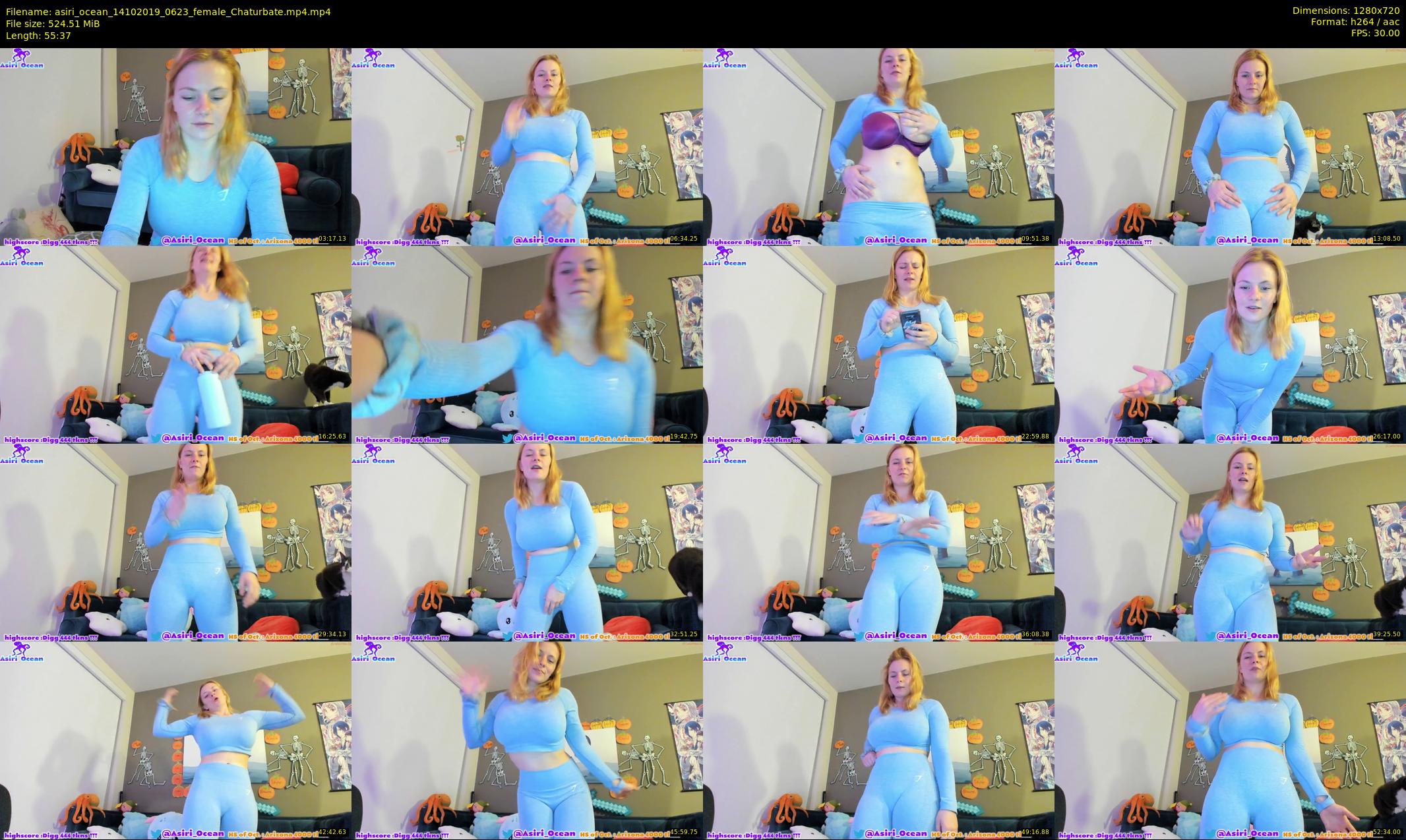 asiri_ocean — 56 minute Chaturbate female cam show recording, 720p, Oct 14, 2019