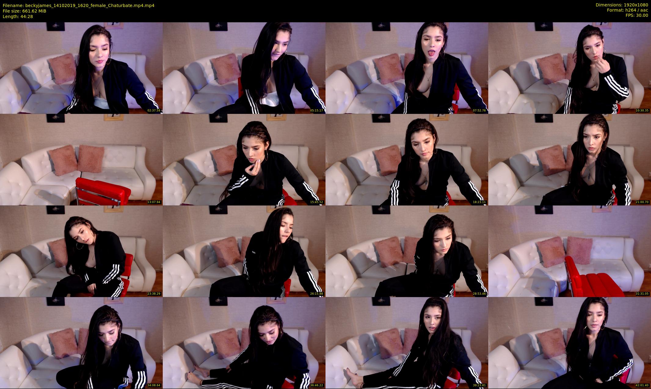 beckyjames — 45 minute Chaturbate female cam show recording, 1080p, Oct 14, 2019