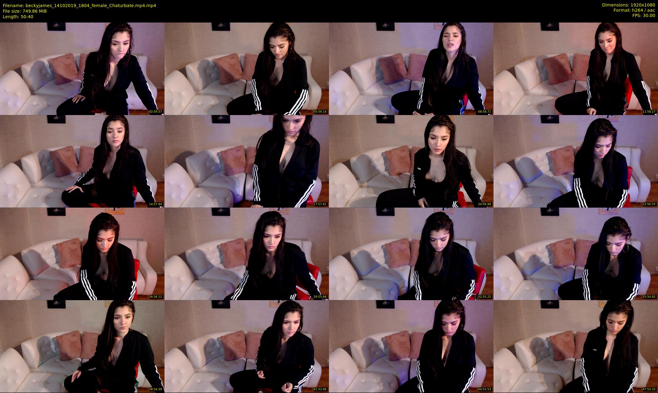 beckyjames — 51 minute Chaturbate female cam show recording, 1080p, Oct 14, 2019
