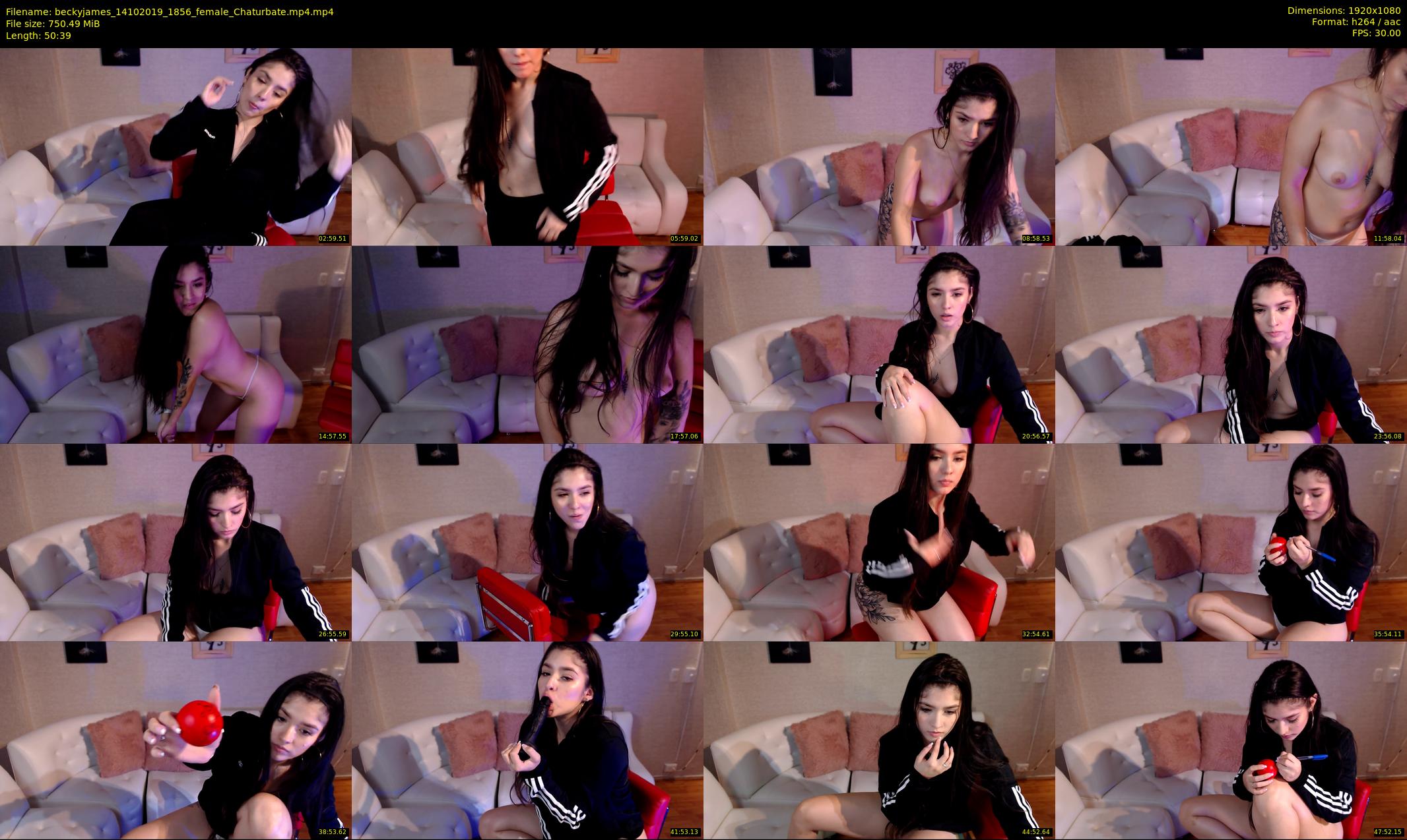 beckyjames — 51 minute Chaturbate female cam show recording, 1080p, Oct 14, 2019